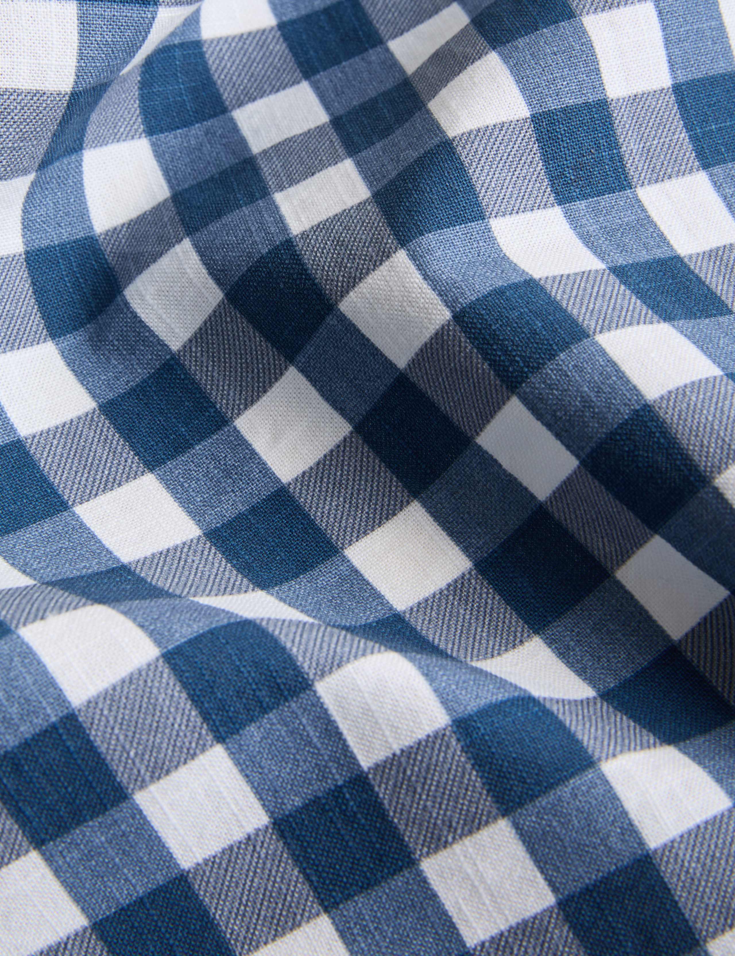 Pure Cotton Gingham Reversible Bedding Set 5 of 5