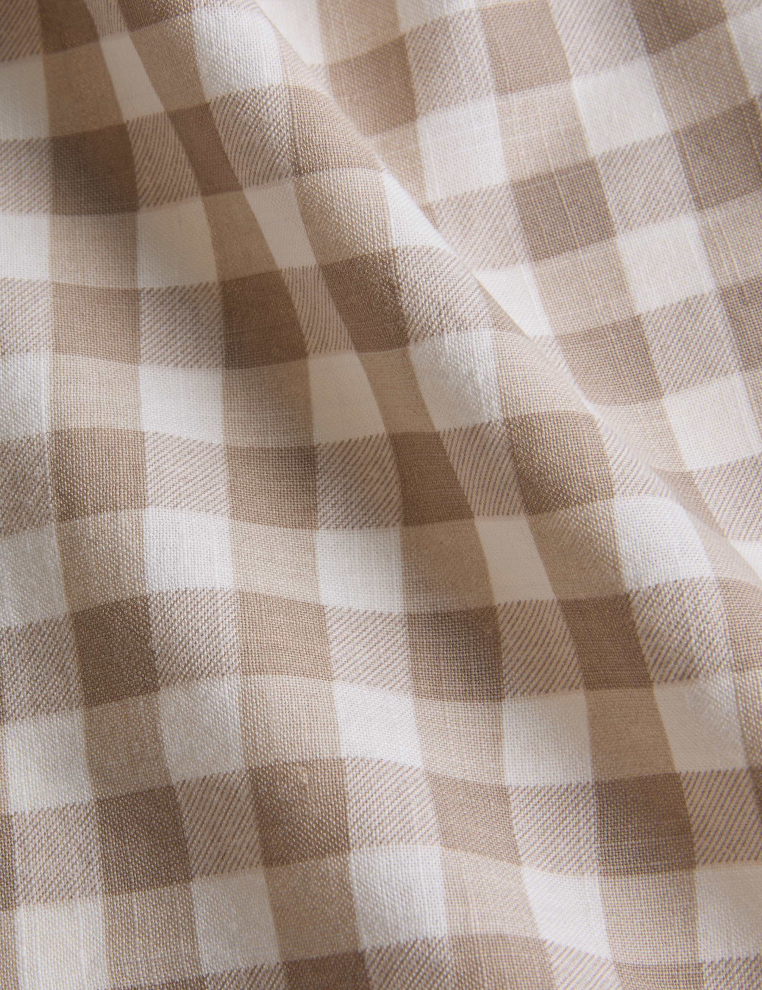 Pure Cotton Gingham Reversible Bedding Set 5 of 5