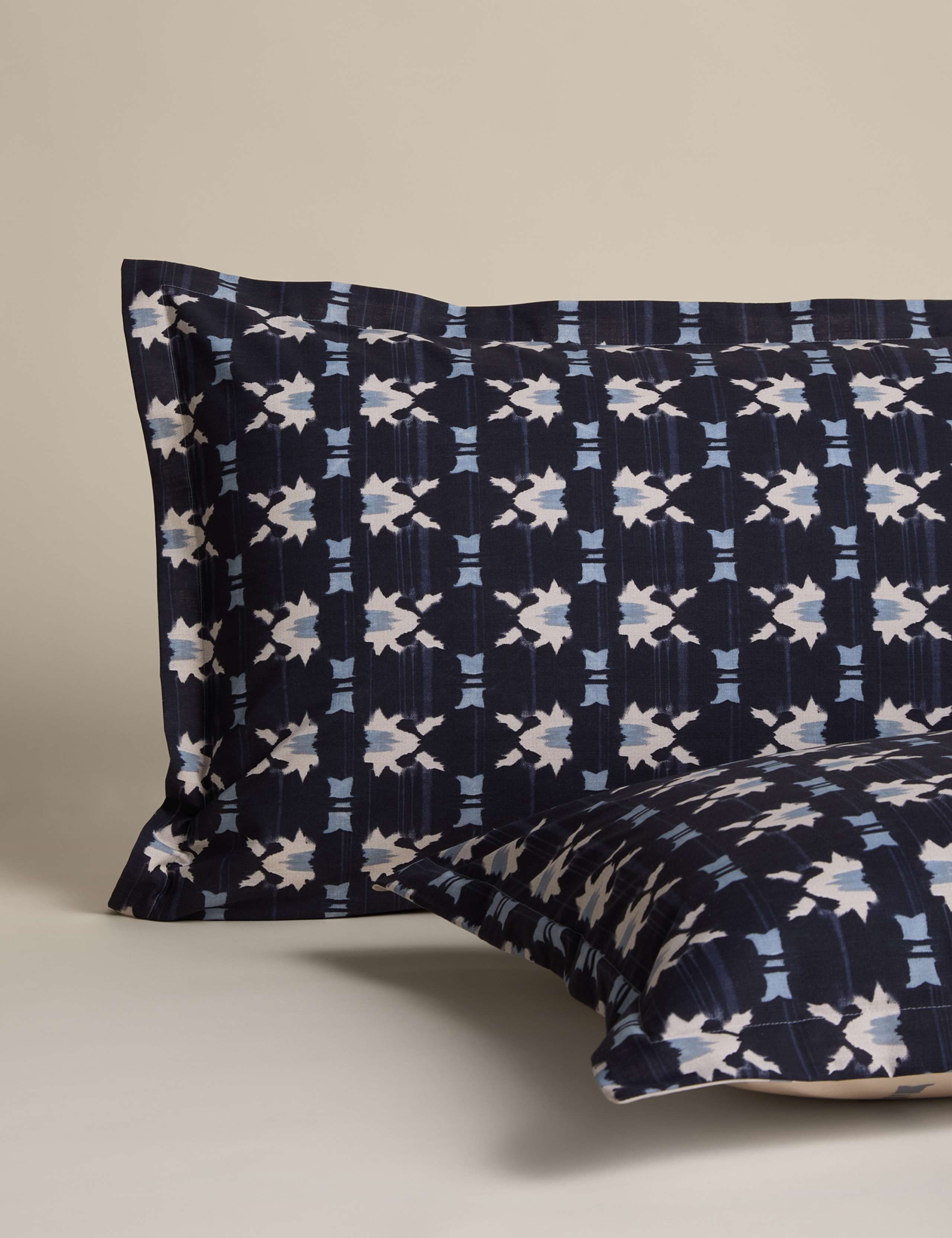 Pure Cotton Geometric Shibori Inspired Bedding Set 2 of 4