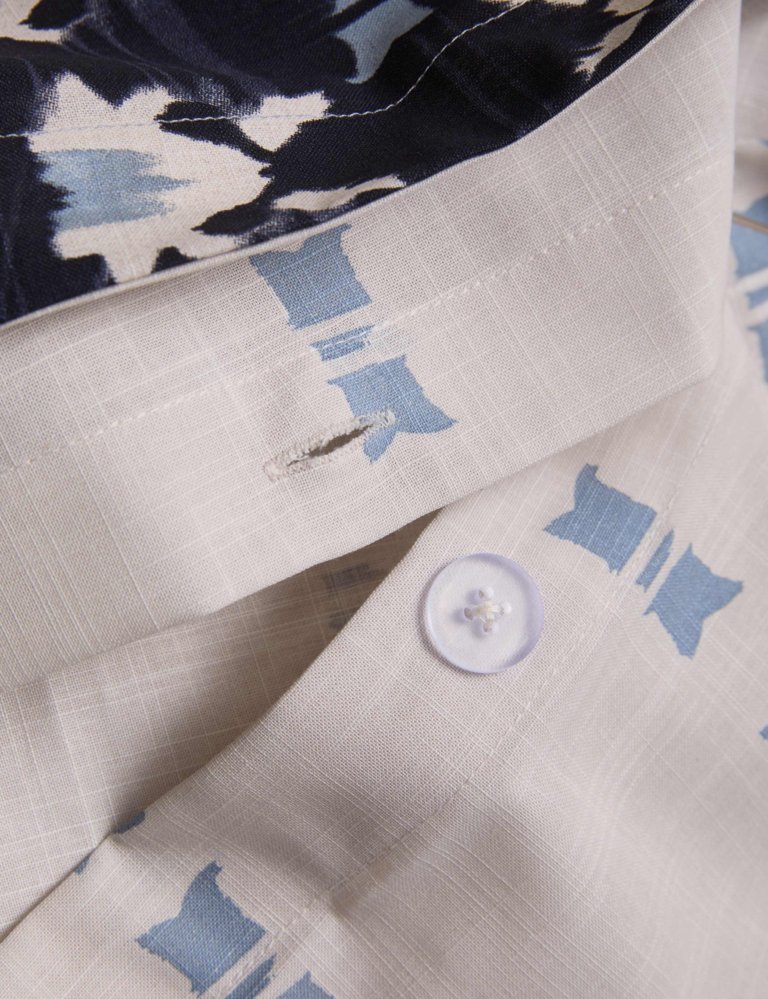 Pure Cotton Geometric Shibori Inspired Bedding Set 4 of 4