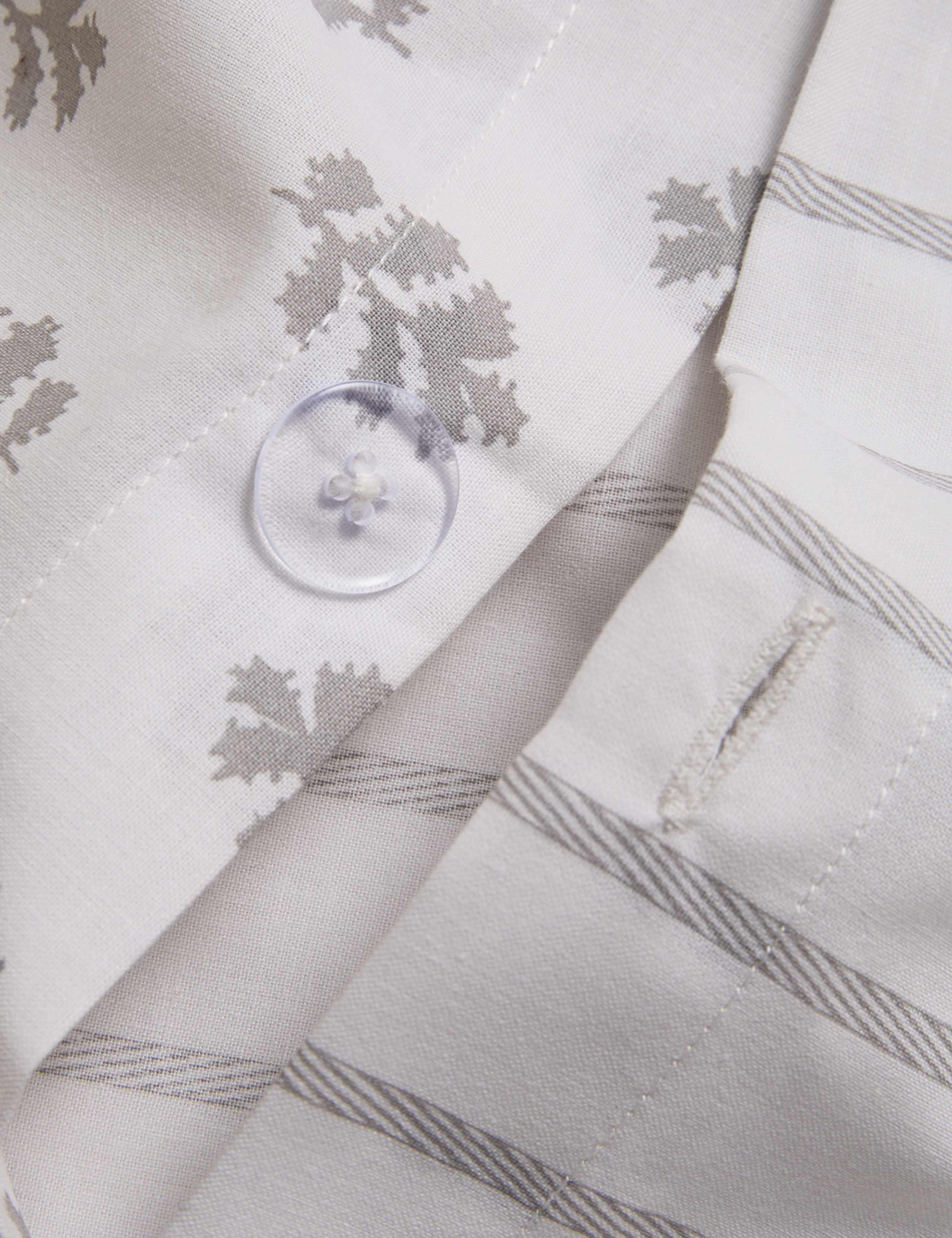 Cotton Blend Mini Leaf Bedding Set 5 of 5