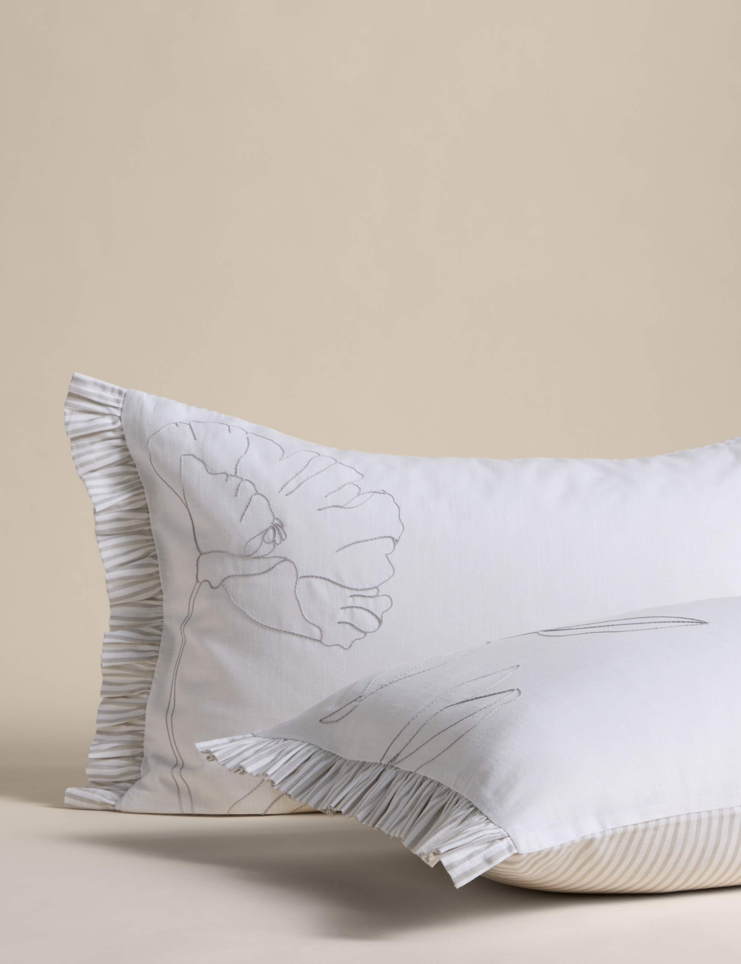Pure Cotton Floral Embroidered Bedding Set 3 of 5