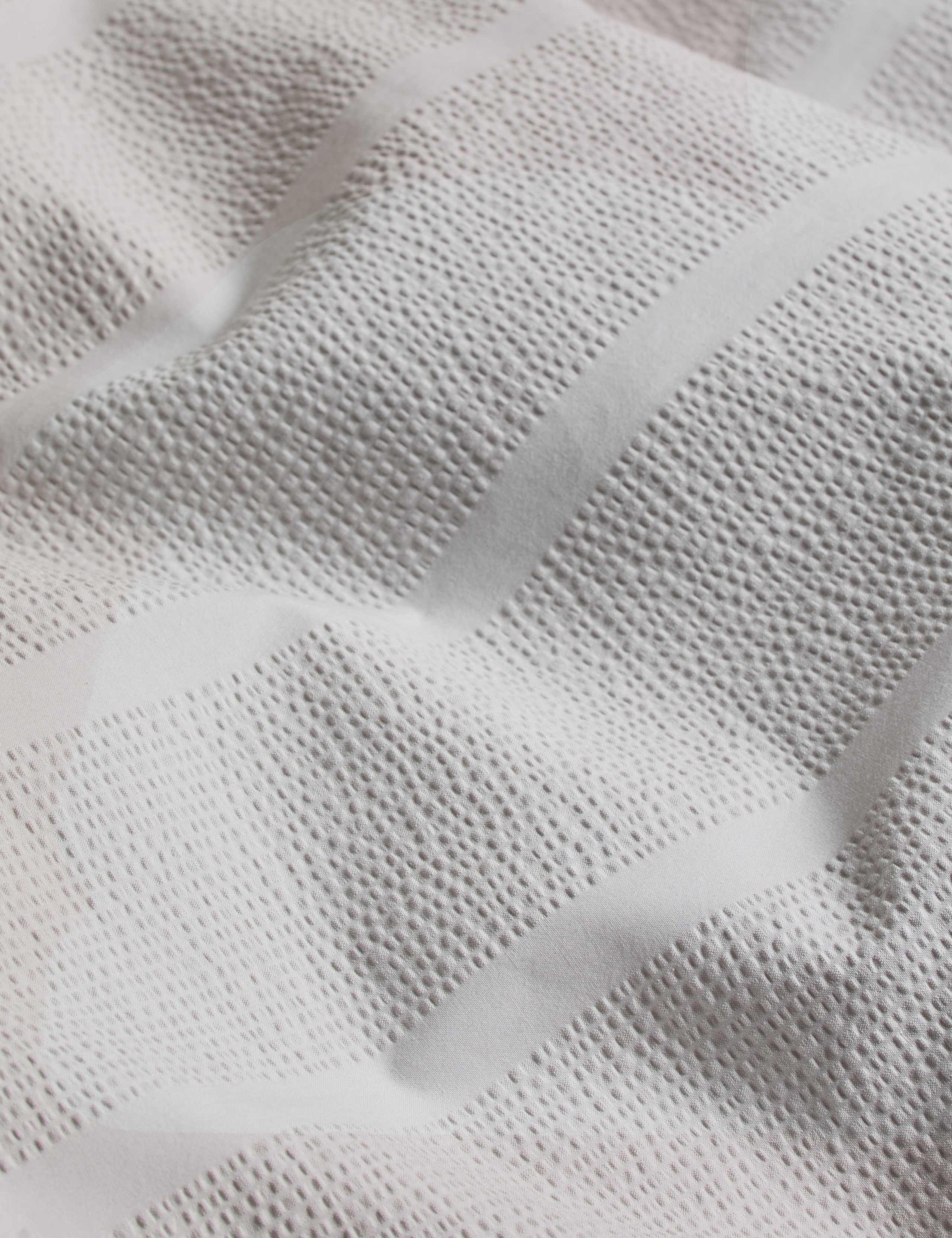 Pure Cotton Striped Seersucker Bedding Set 4 of 5