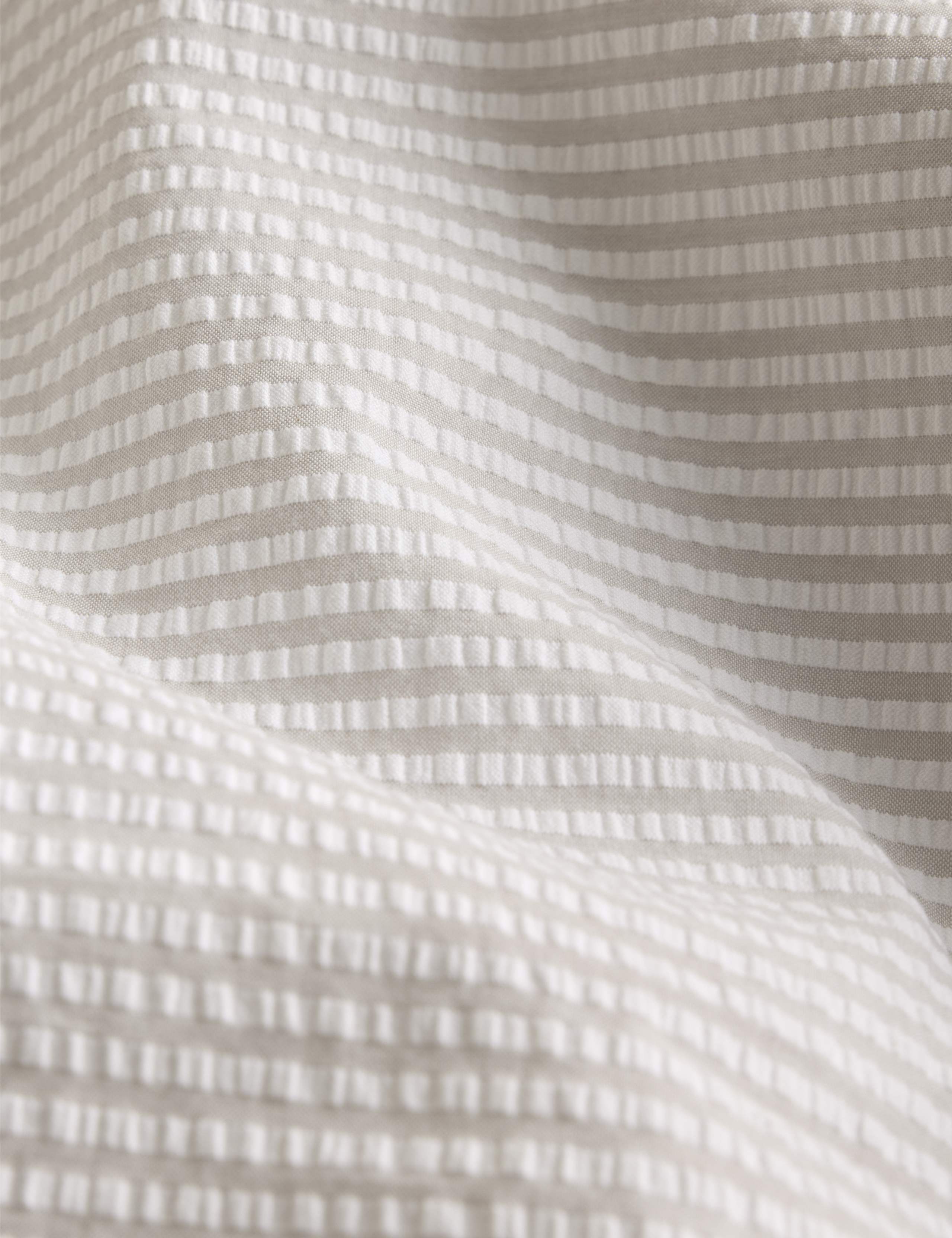 Pure Cotton Striped Seersucker Bedding Set 4 of 5