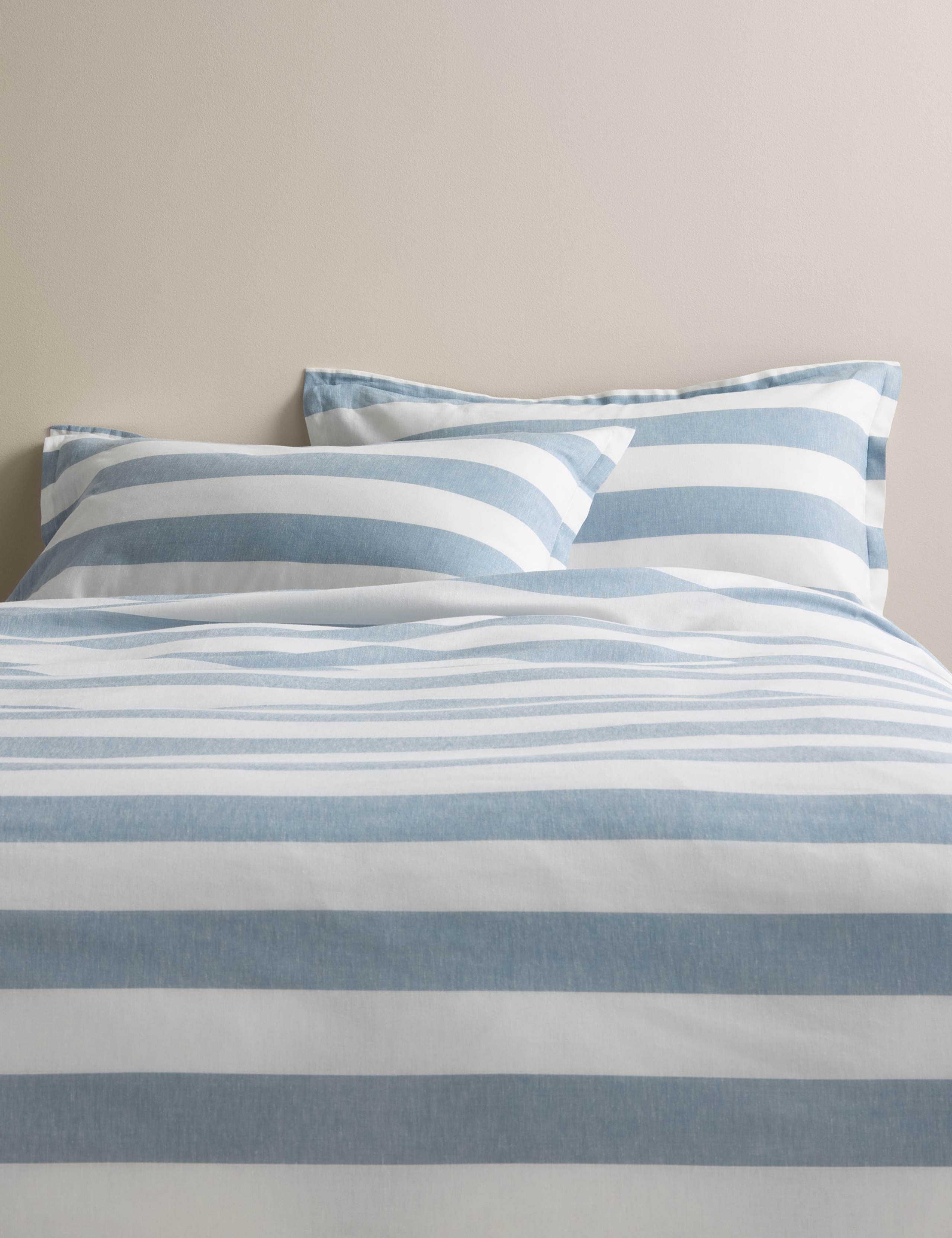 Linen Blend Striped Yarn Dye Bedding Set 1 of 5