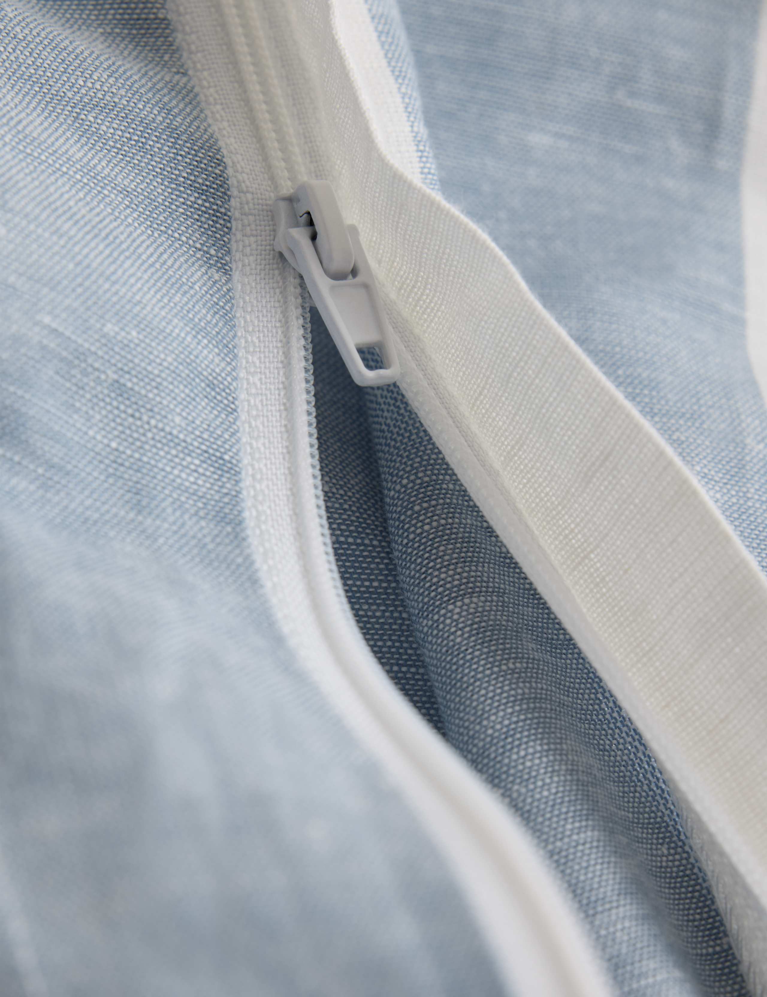 Linen Blend Striped Yarn Dye Bedding Set 5 of 5