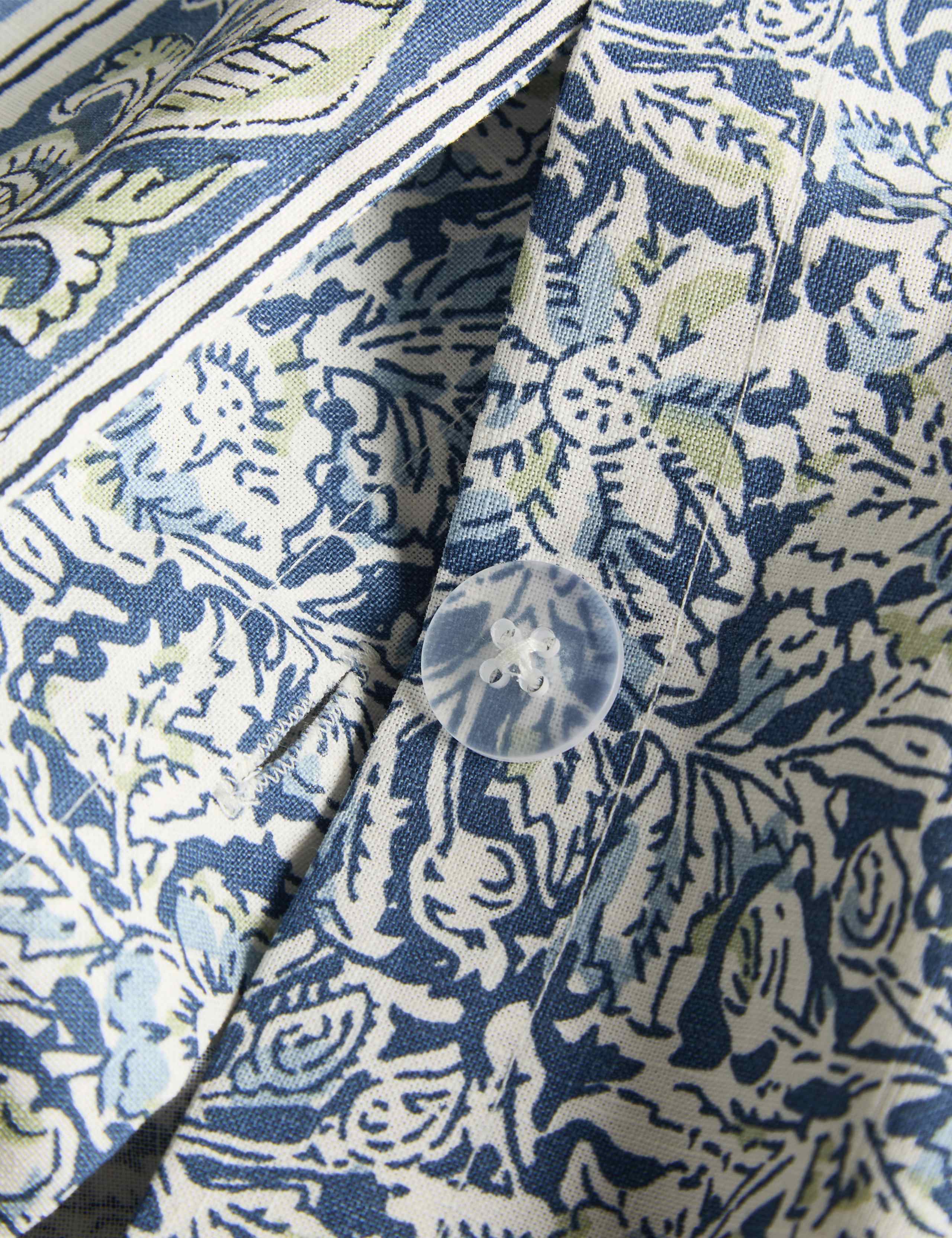 Pure Cotton Floral Woodblock Bedding Set 6 of 6