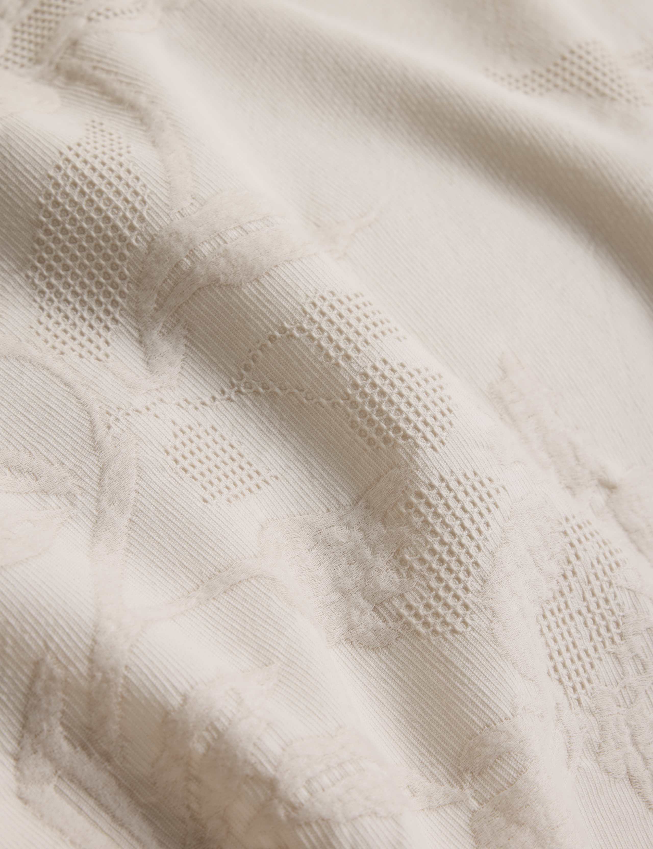 Pure Cotton Floral Matelassé Bedding Set 3 of 4