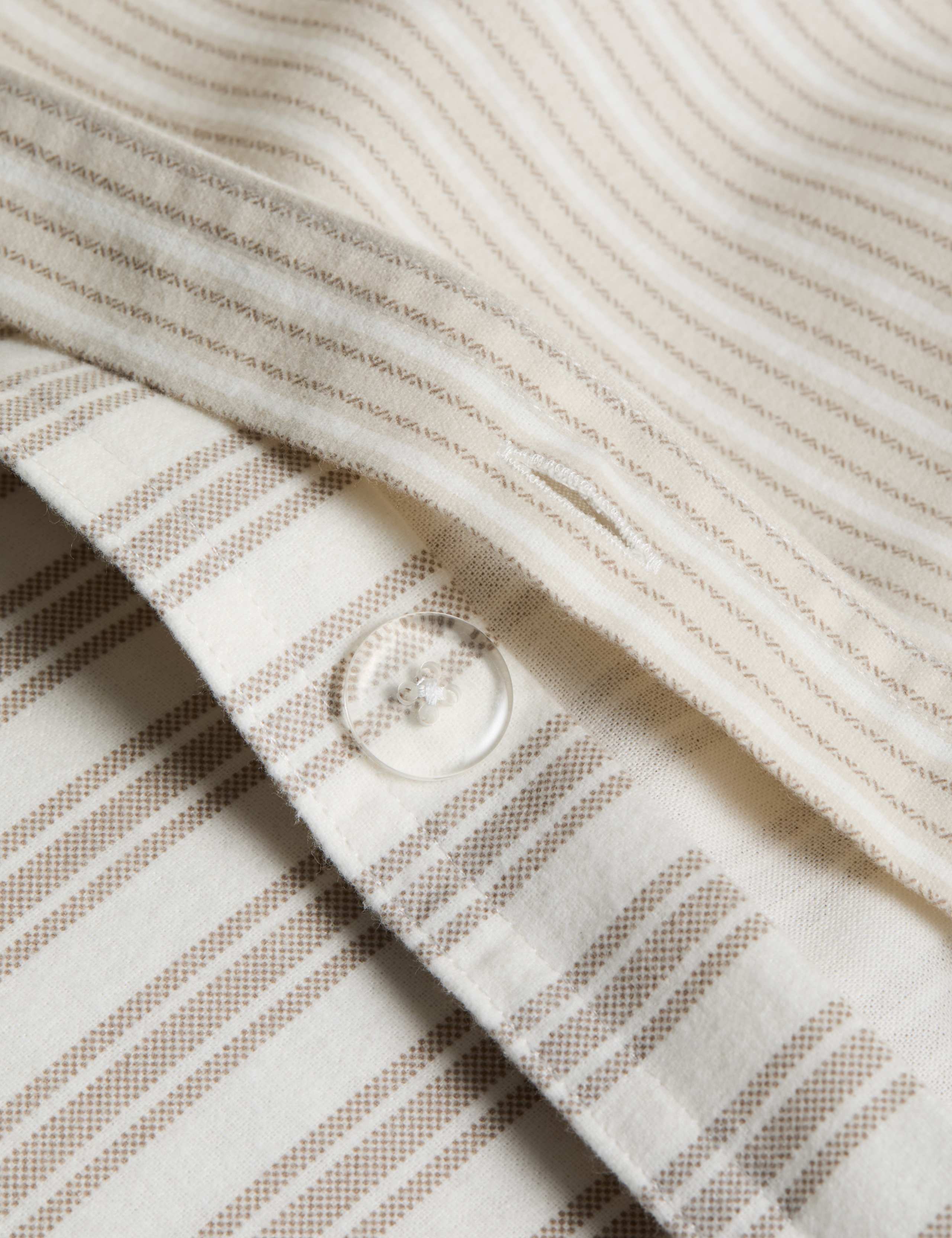 Brushed Cotton Striped Bedding Set 5 of 5