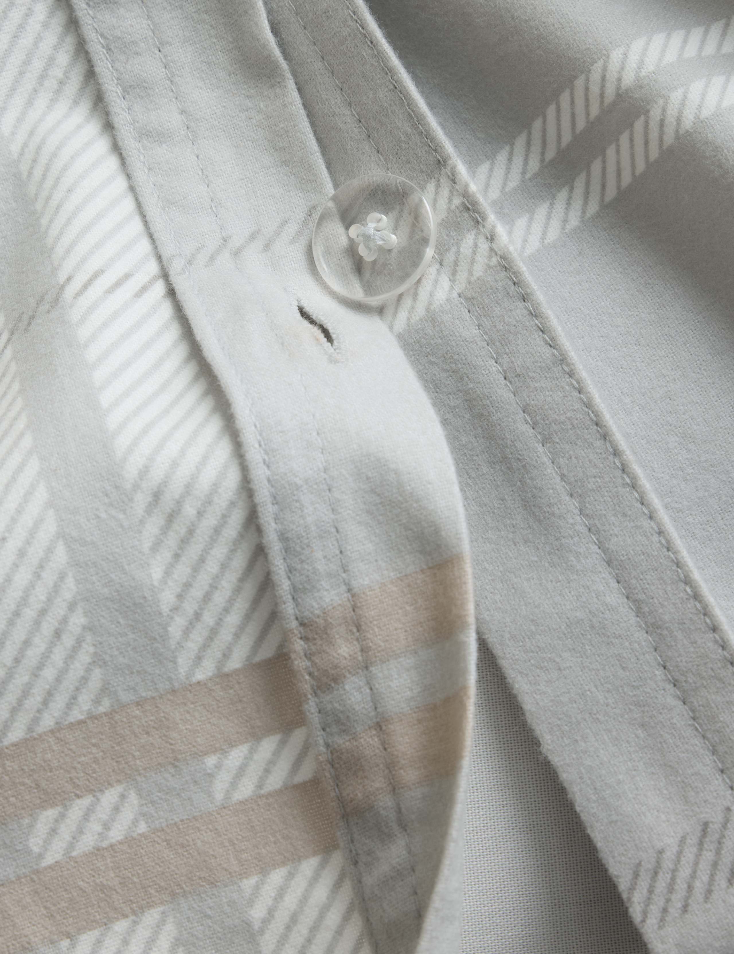 Brushed Cotton Check Bedding Set 4 of 4