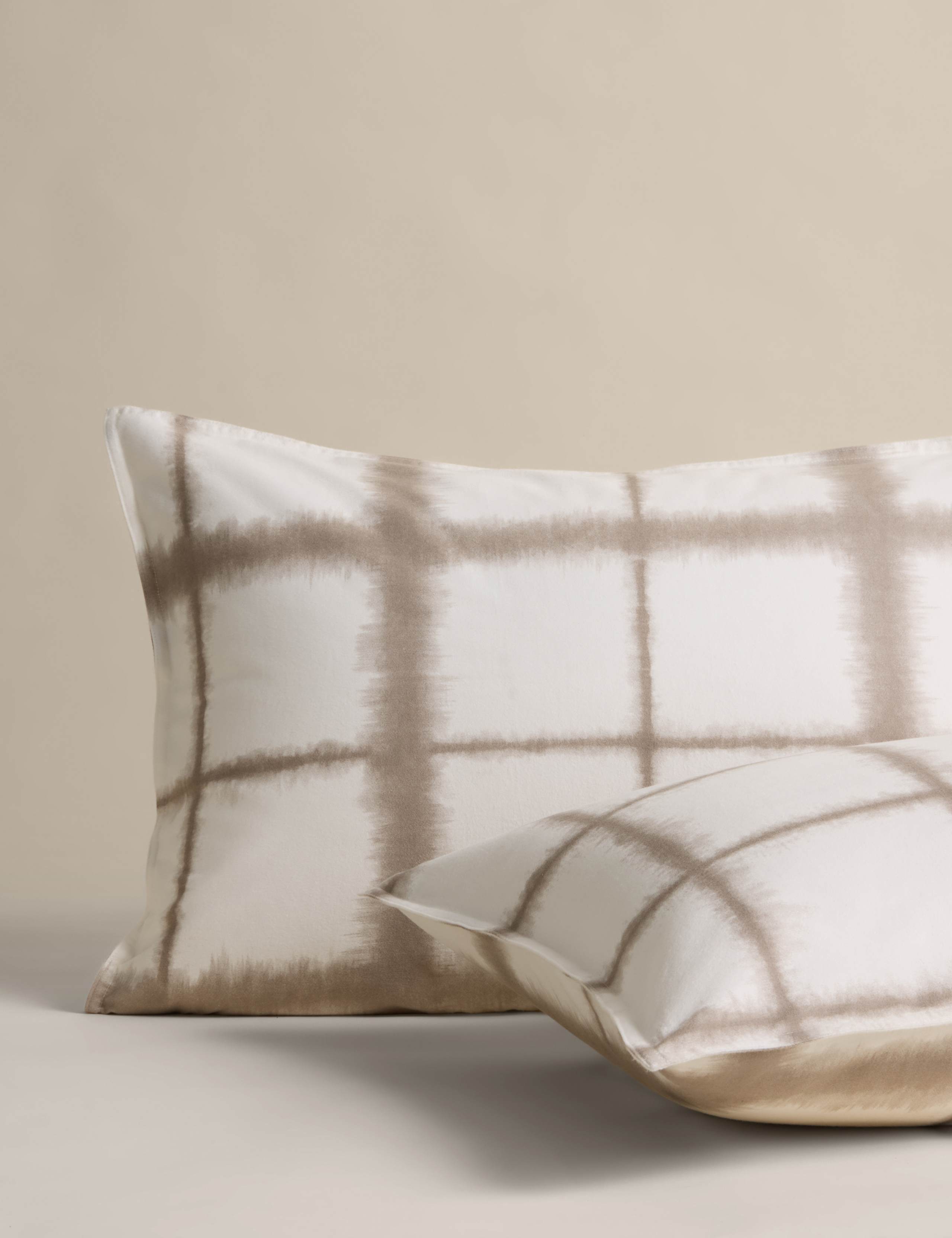 Brushed Cotton Blurred Check Bedding Set 3 of 5