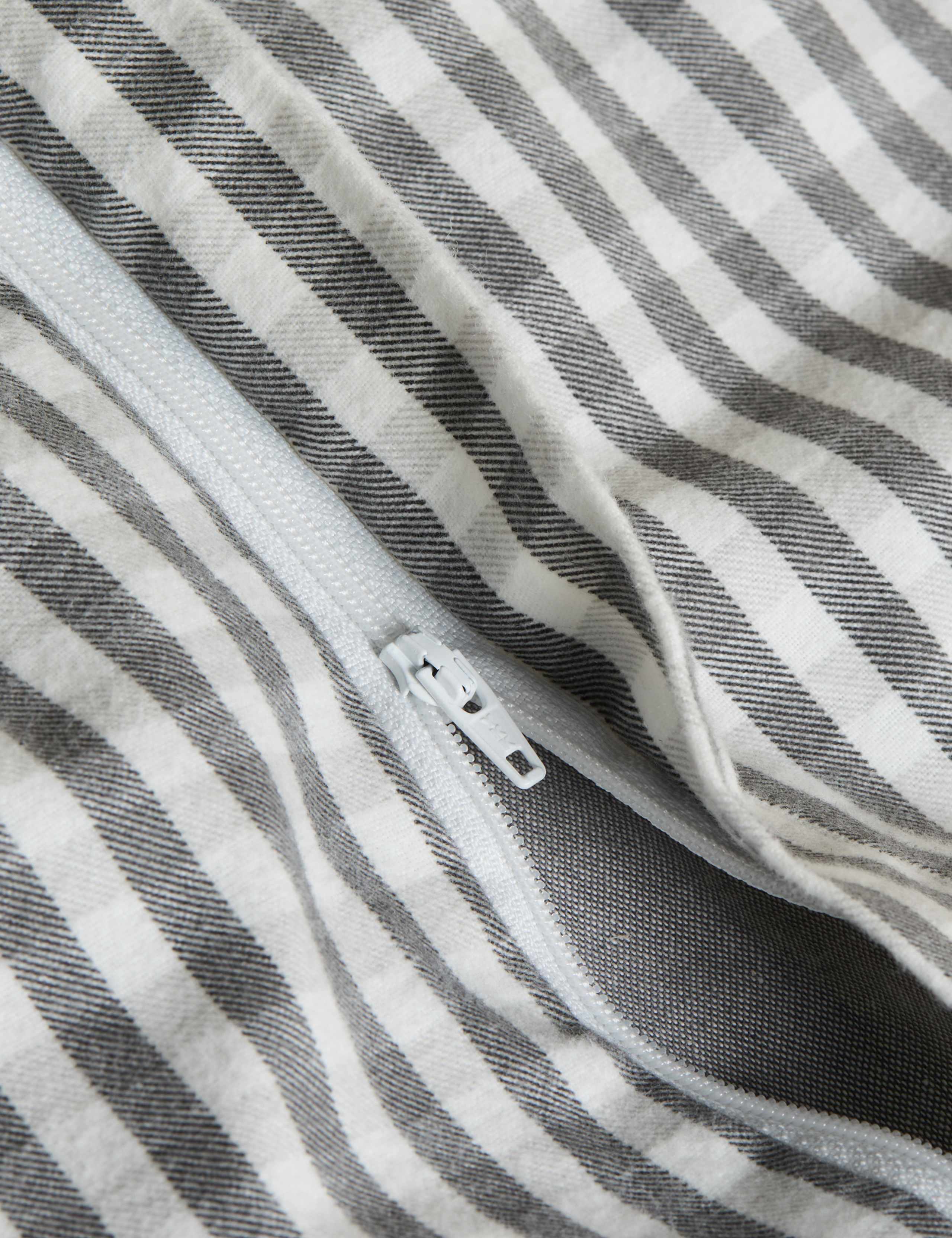 Brushed Cotton Melange Gingham Bedding Set 5 of 5