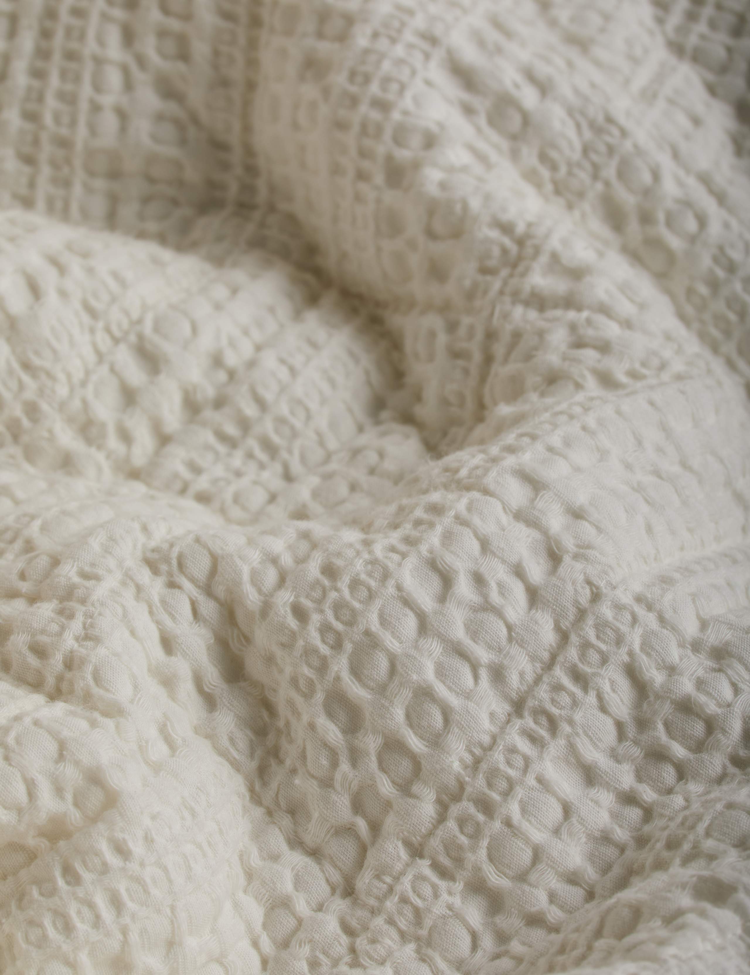 Pure Cotton Quilted Waffle 2.5 Tog Bedding Set 5 of 5