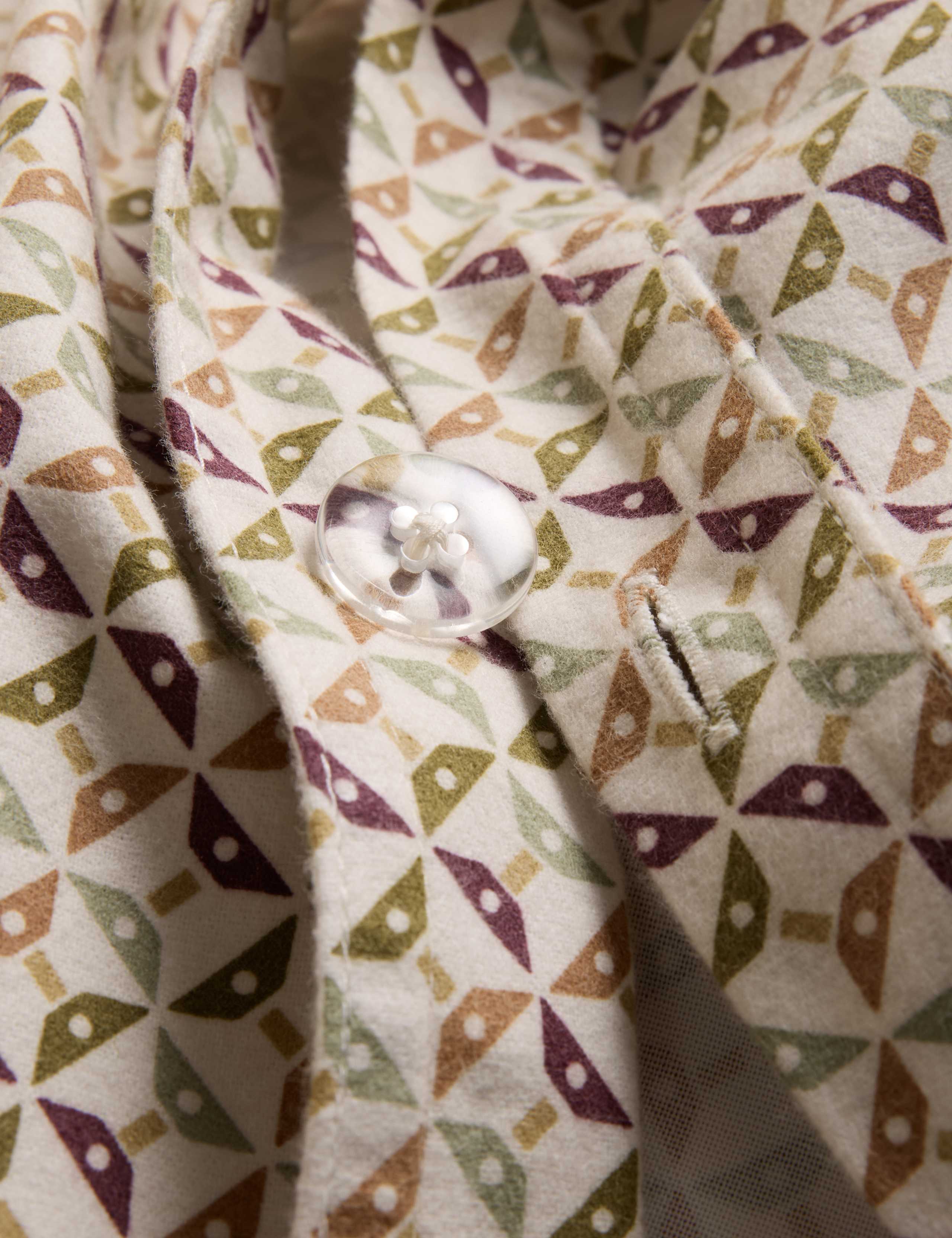 Pure Cotton Geometric Brushed Bedding Set 3 of 3