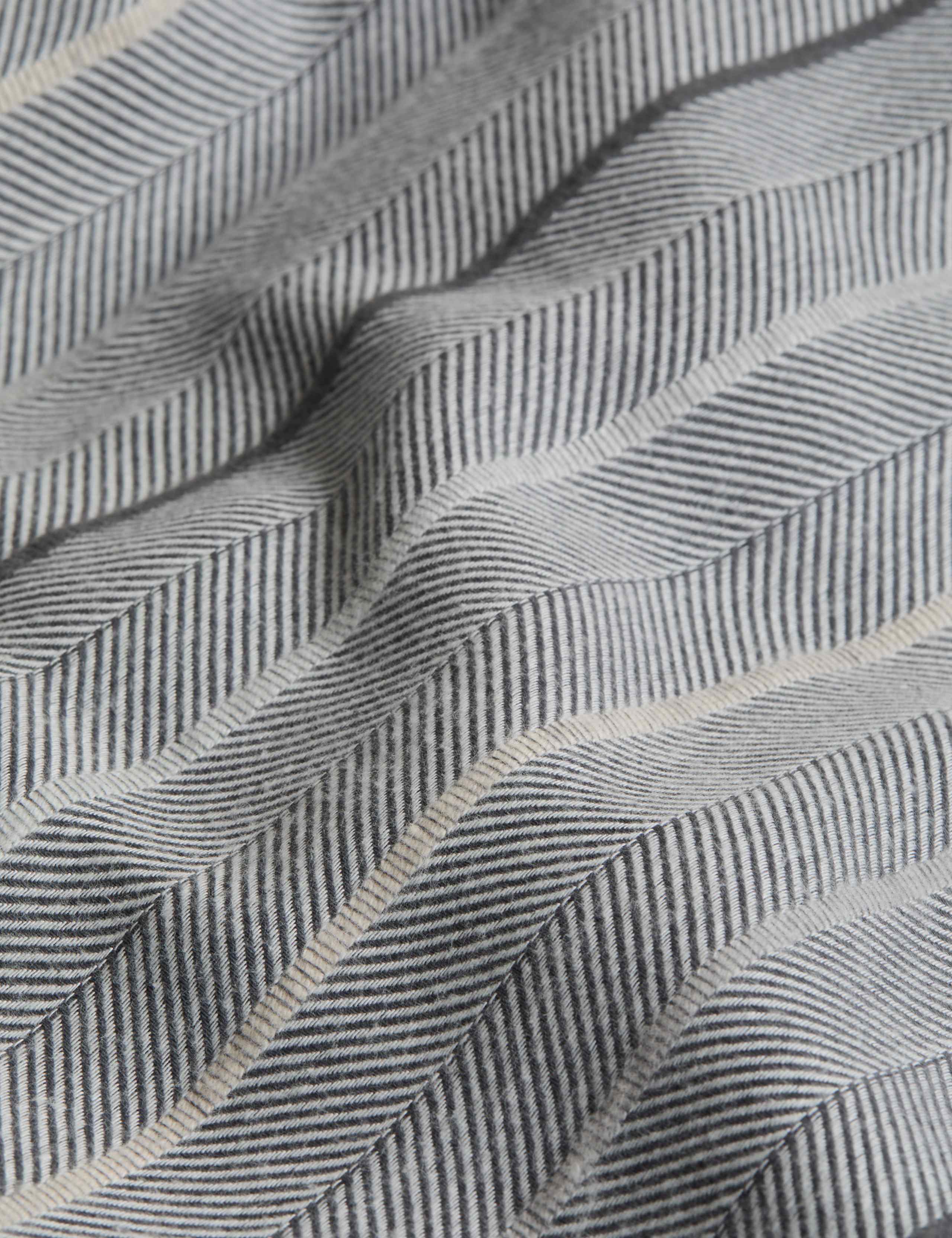 Pure Cotton Herringbone Striped Bedding Set 4 of 5