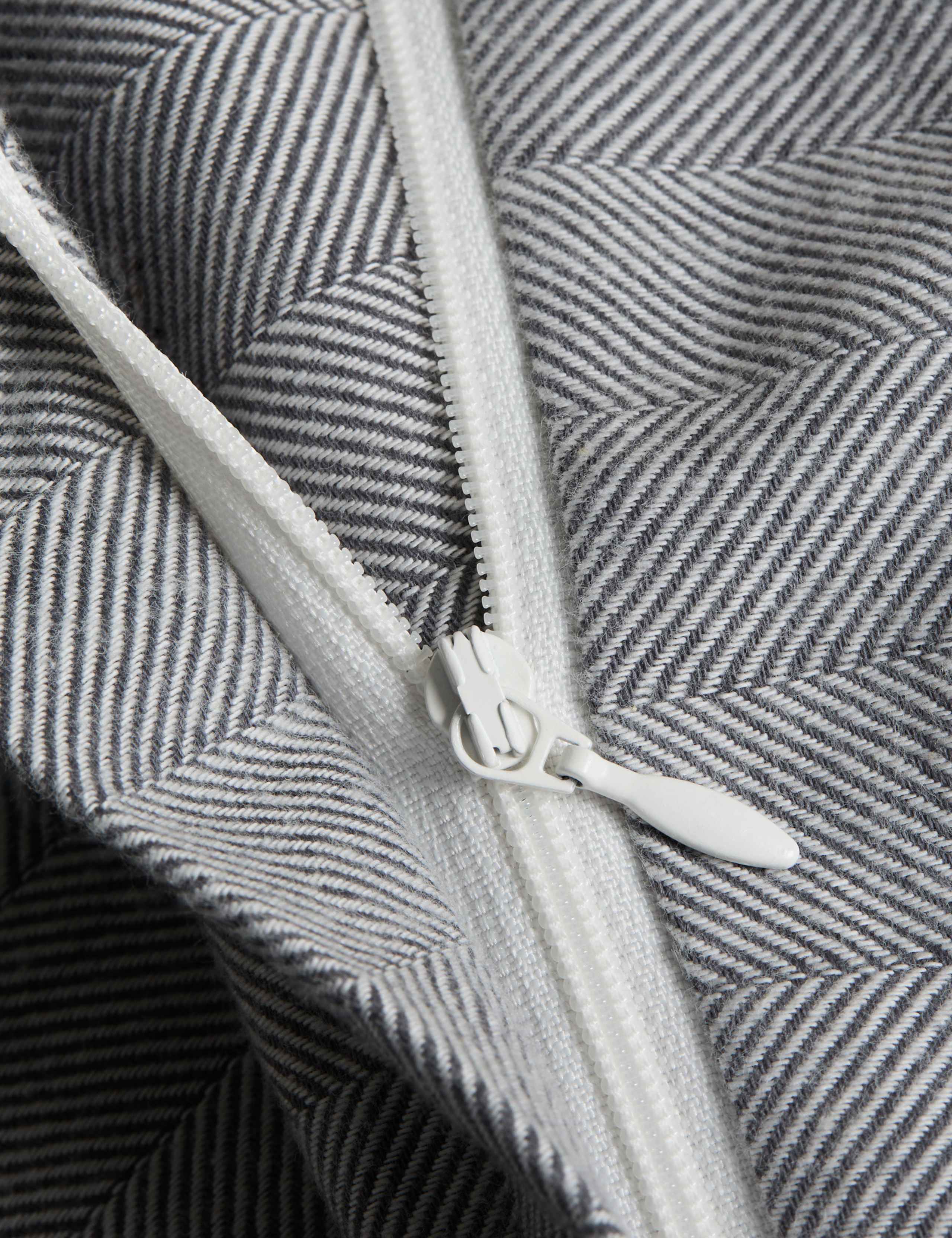 Pure Cotton Herringbone Striped Bedding Set 5 of 5