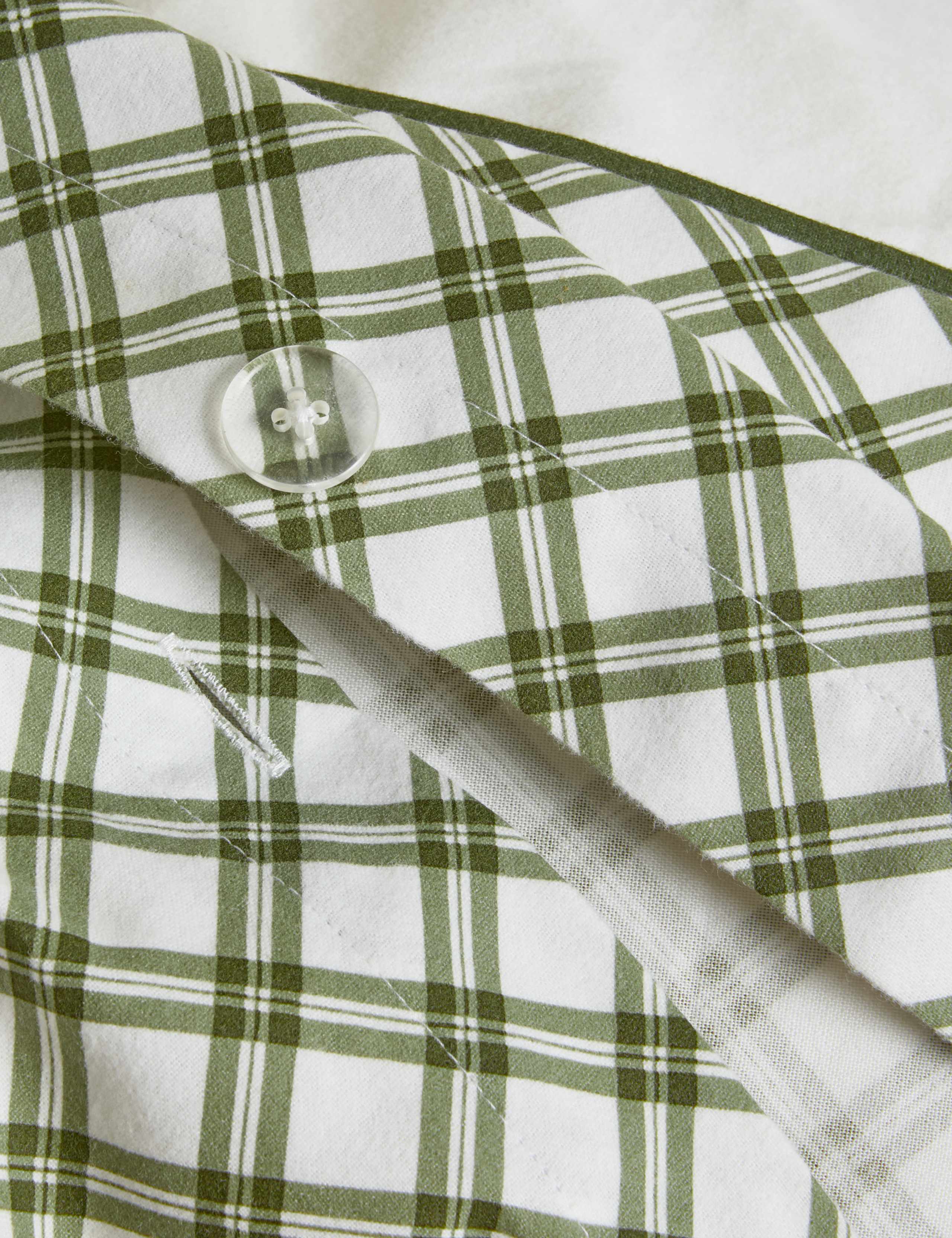 Pure Brushed Cotton Tree Print Reversible Bedding Set 5 of 5