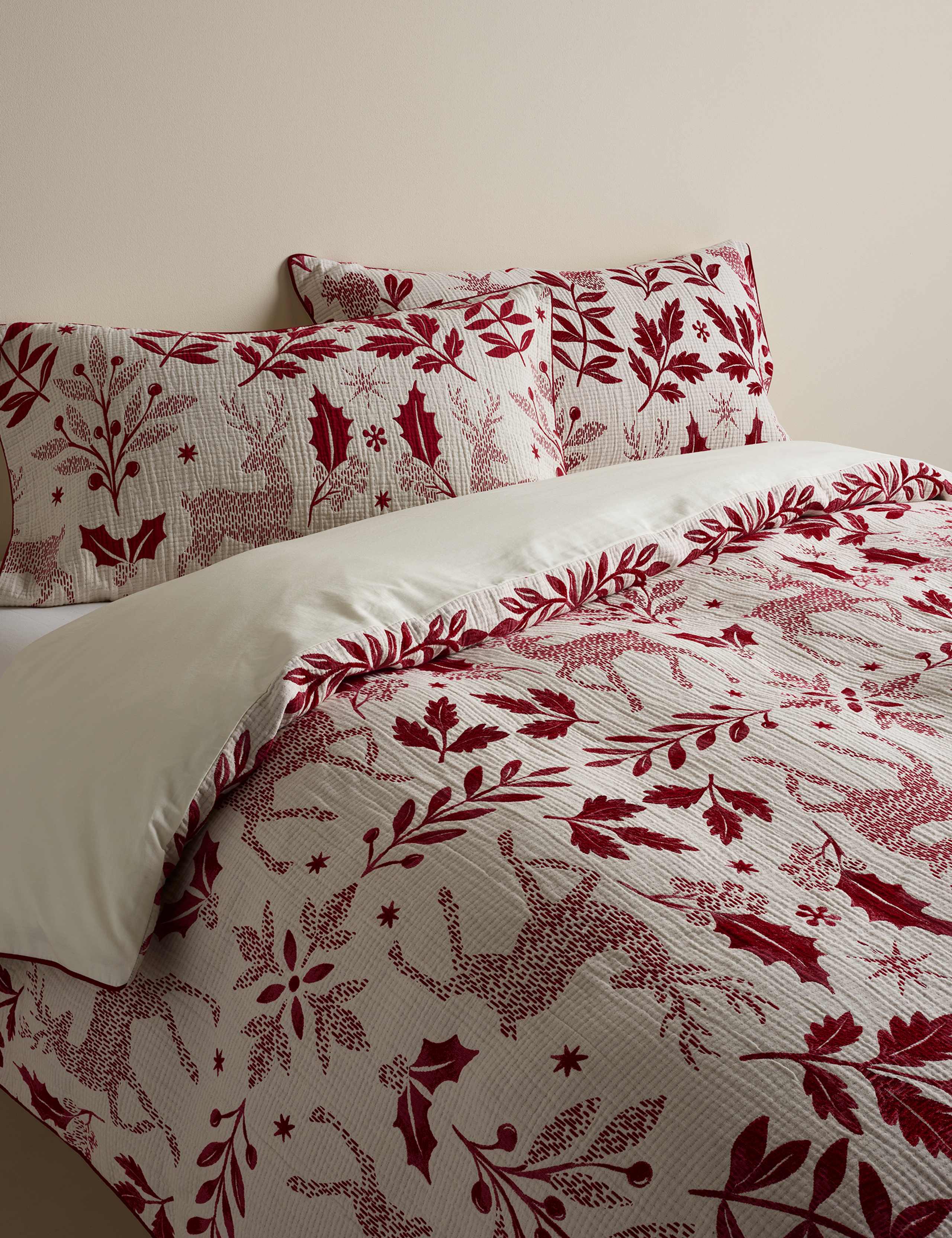 Woodland Pure Cotton Jacquard Bedding Set 1 of 5