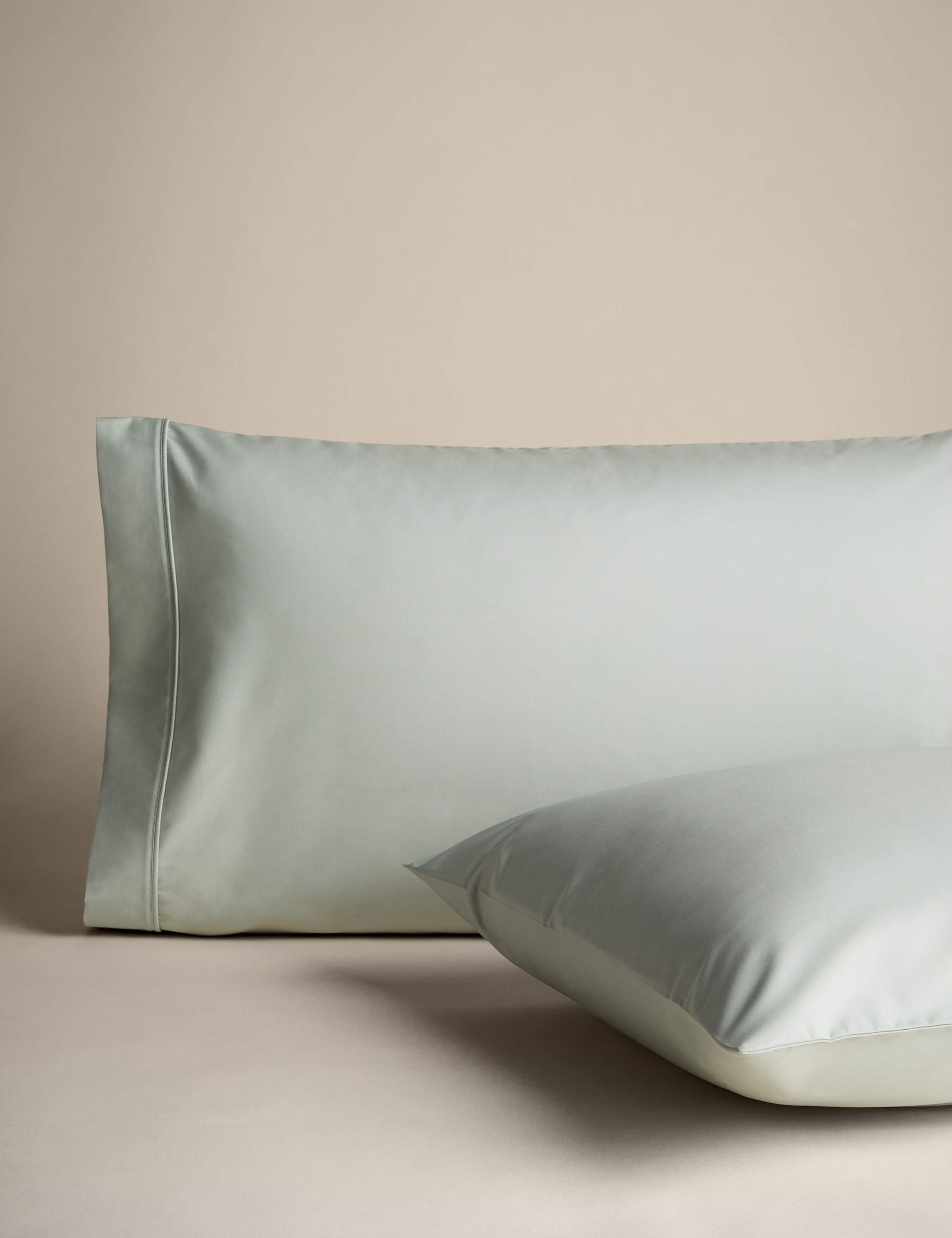 2pk Egyptian Cotton Pillowcases 2 of 3