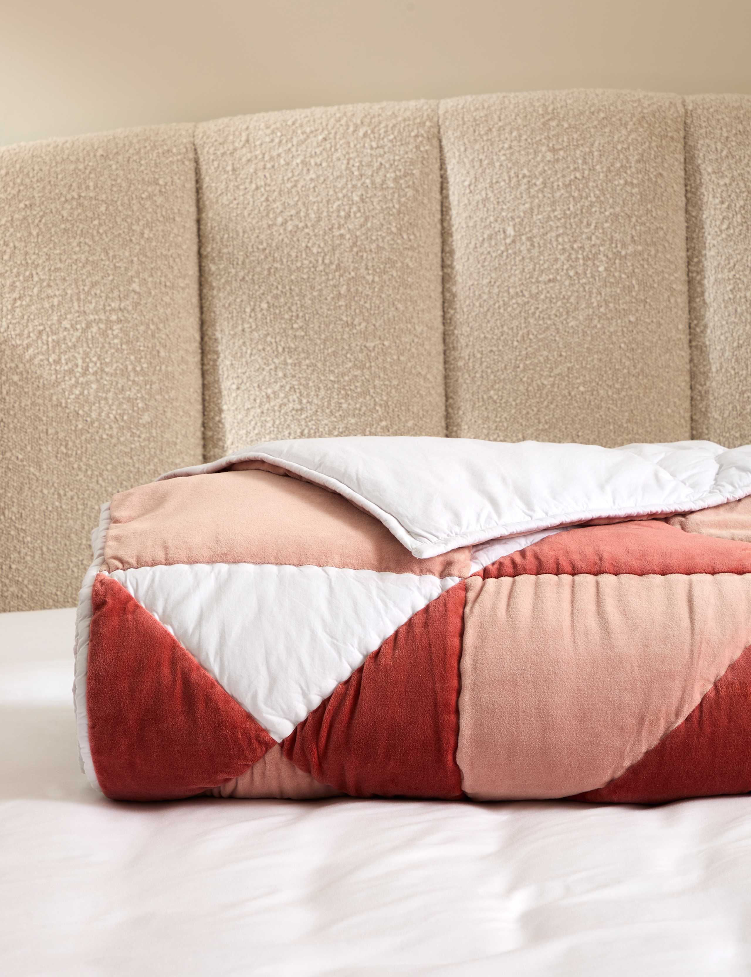 Velvet Patchwork Bedspread 3 of 3