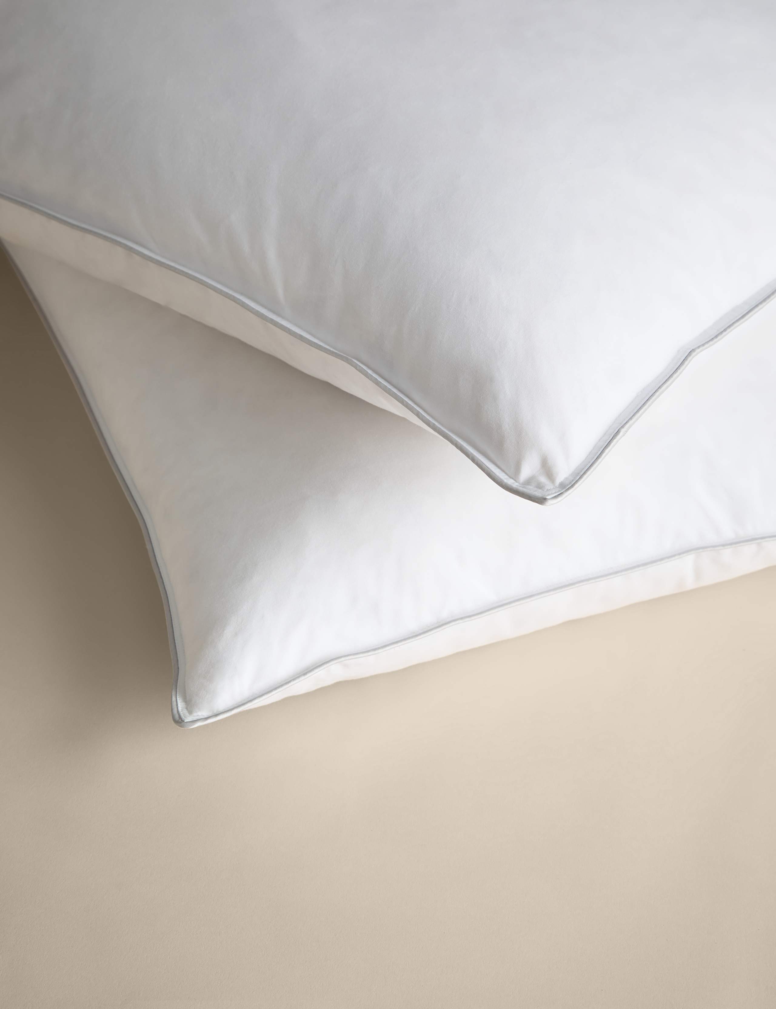 2 Pack Deluxe Hungarian Goose Feather & Down Medium Pillows 1 of 3