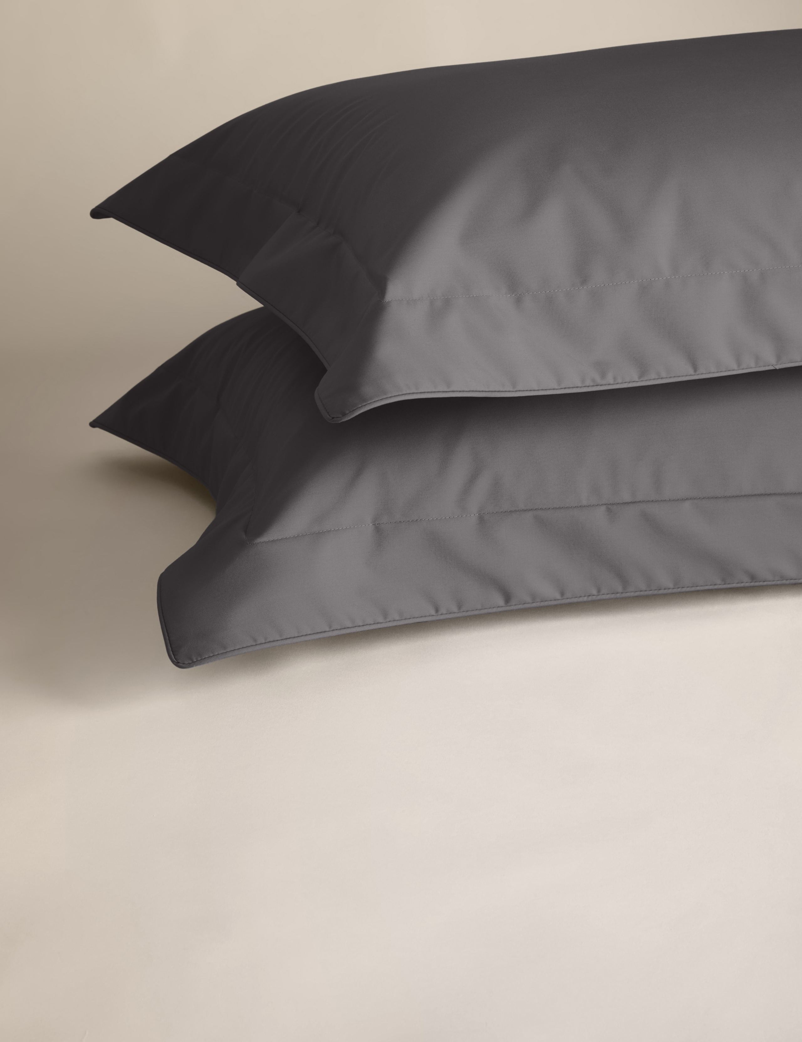 2pk Egyptian Cotton 230 Thread Count Oxford Pillowcases 2 of 4