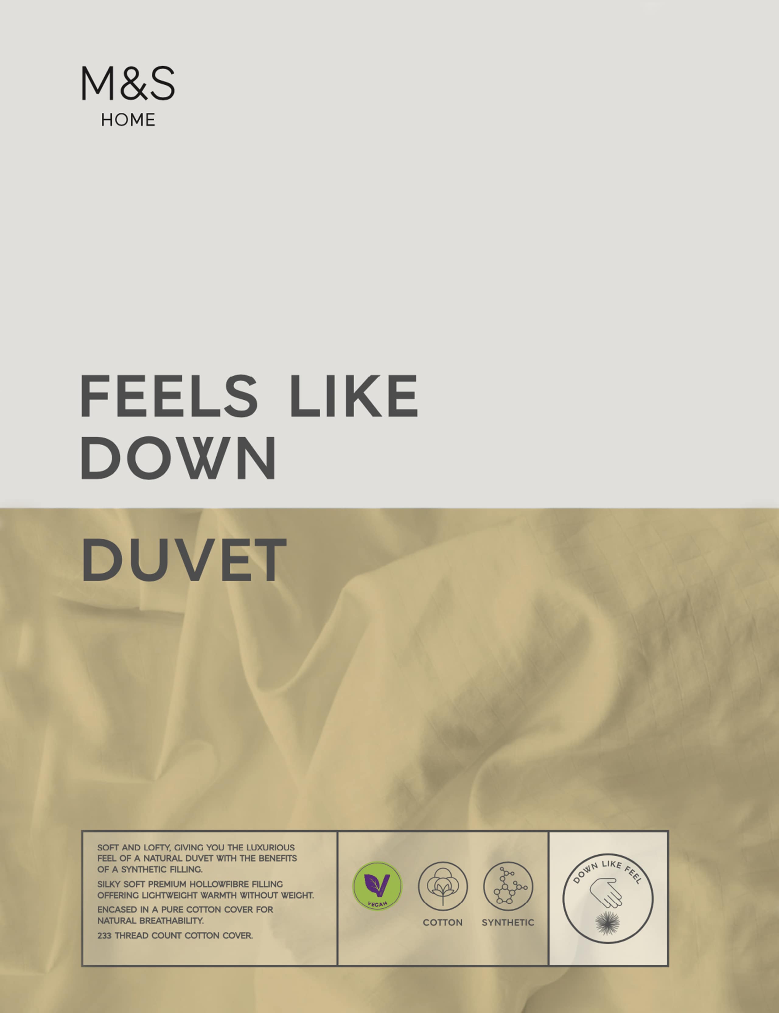 Feels Like Down 13.5 Tog Duvet 1 of 4
