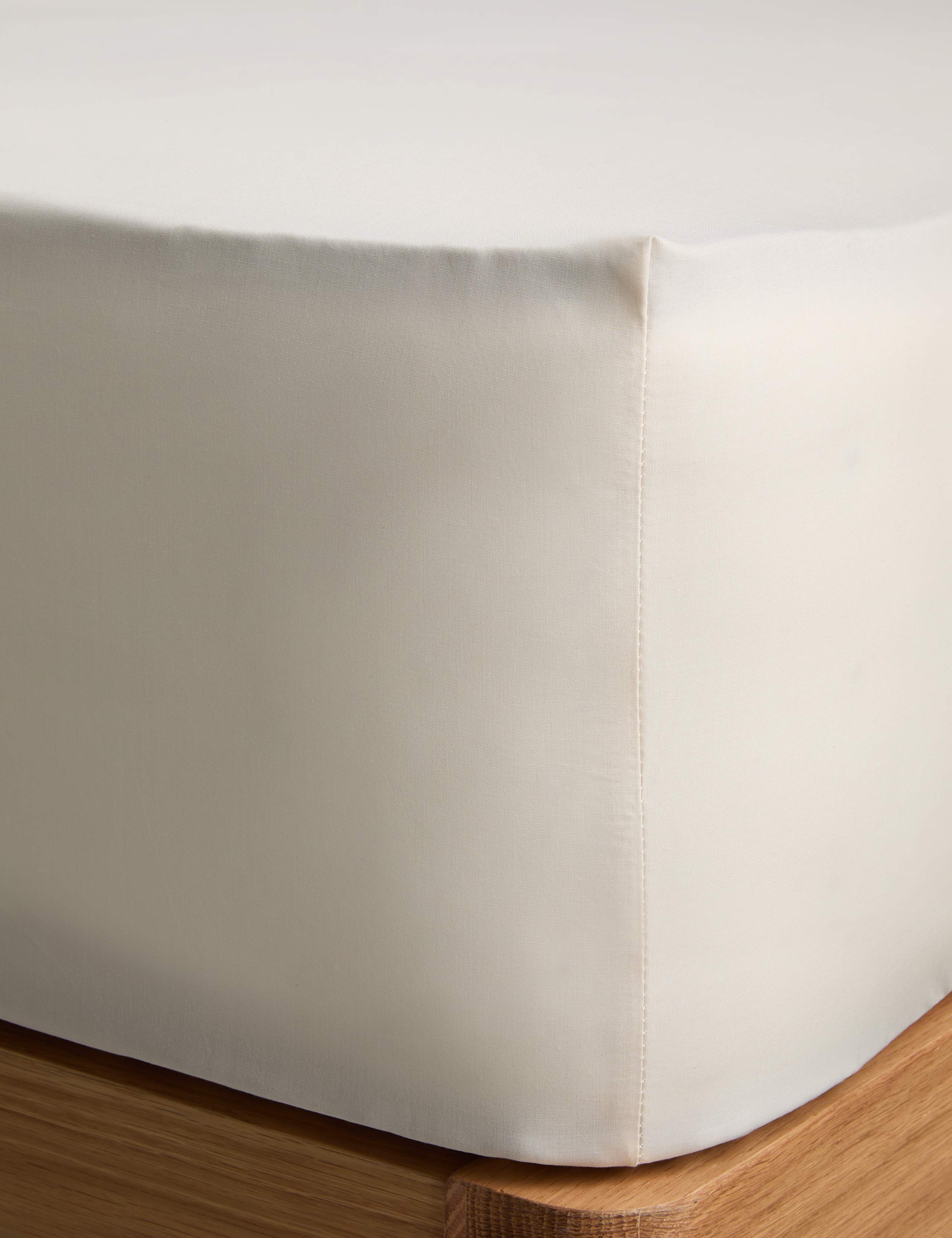 Pure Cotton 180 Thread Count Deep Fitted Sheet 1 of 2