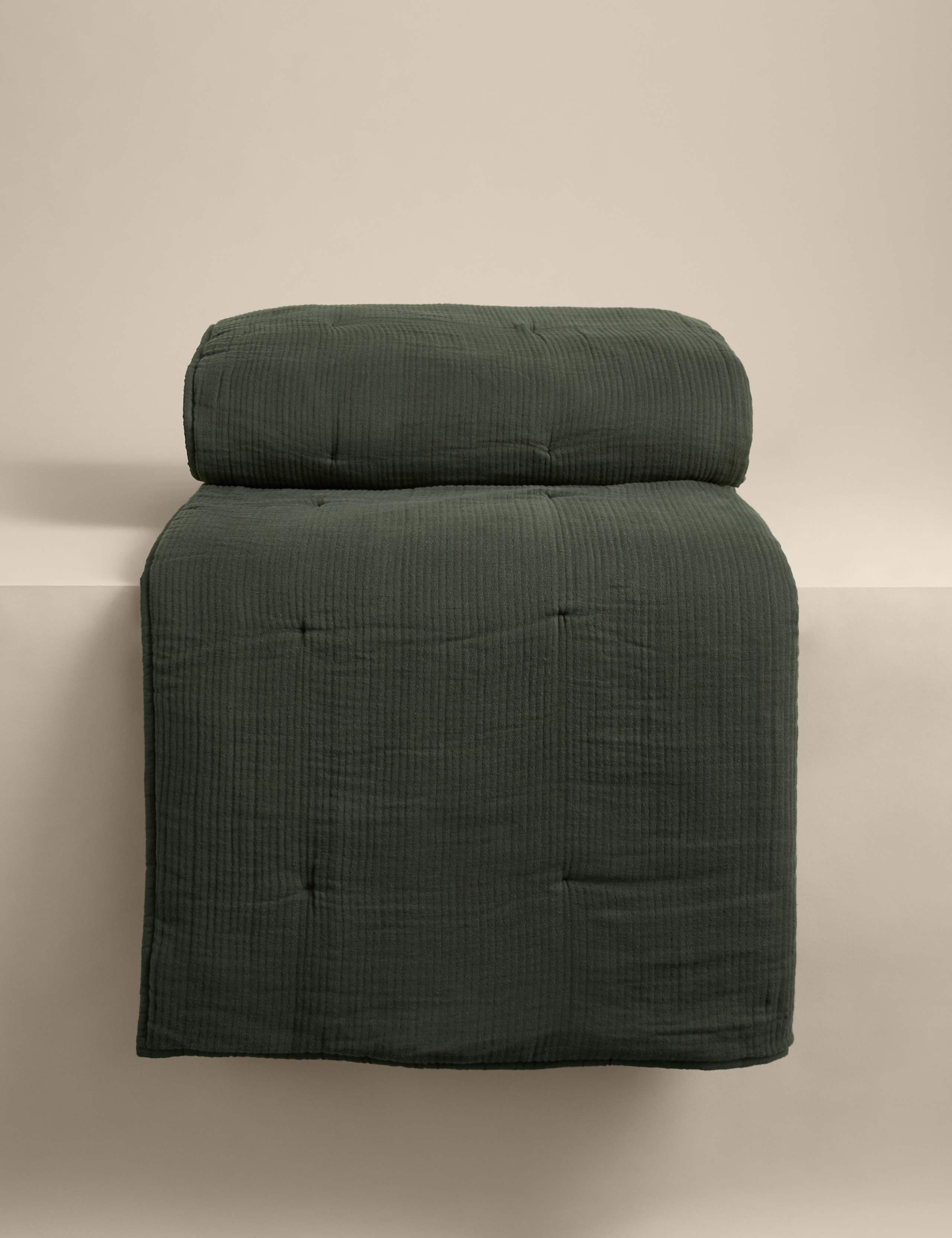 Pure Cotton Gauze Quilted Bedspread 2 of 5