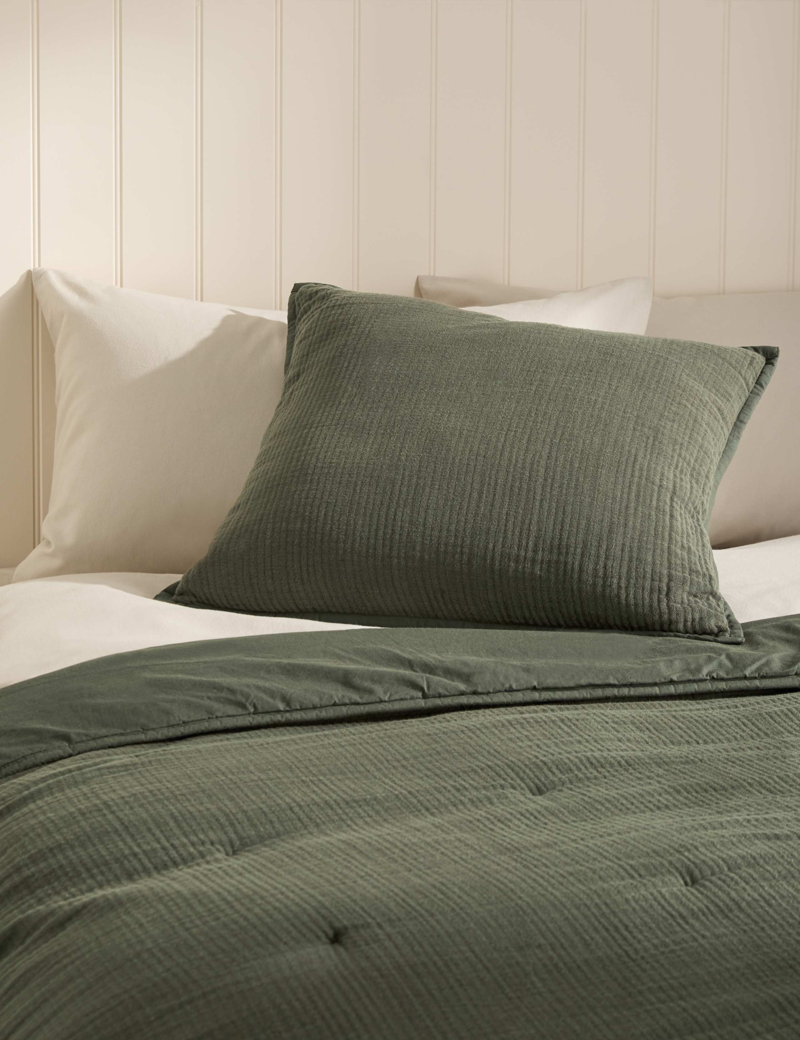 Pure Cotton Gauze Large Decorative Cushion 1 of 6