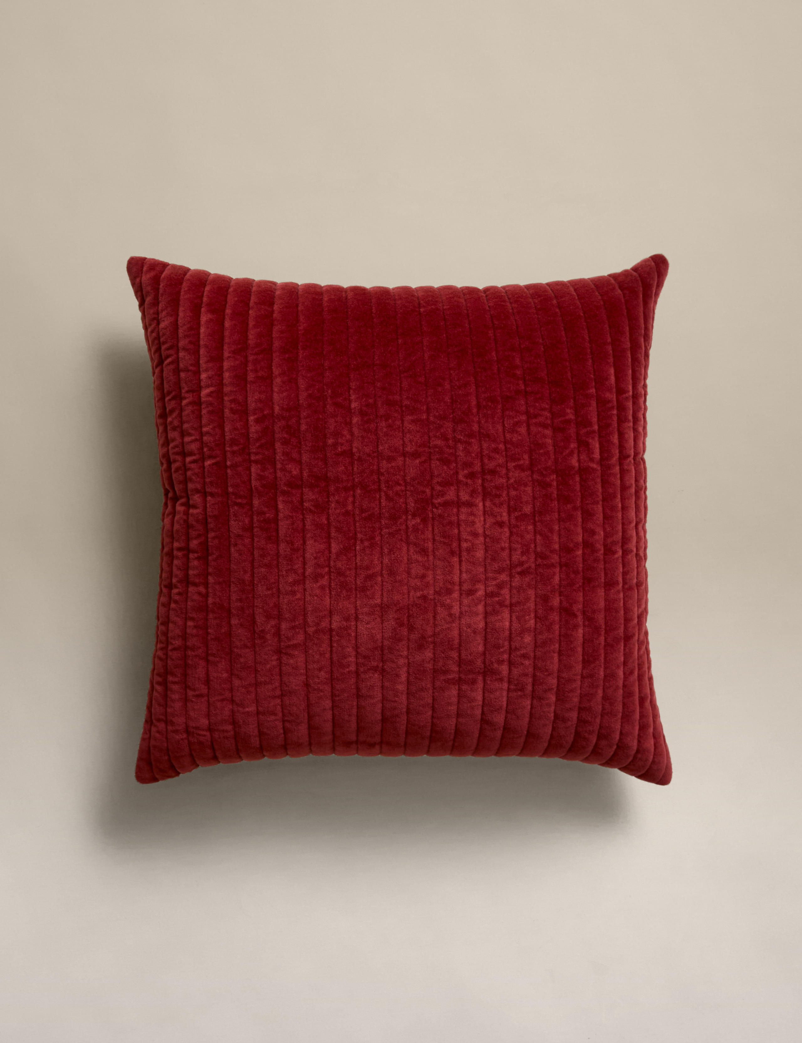 Pure Cotton Velvet Narrow Stripe Pillow Sham 2 of 6