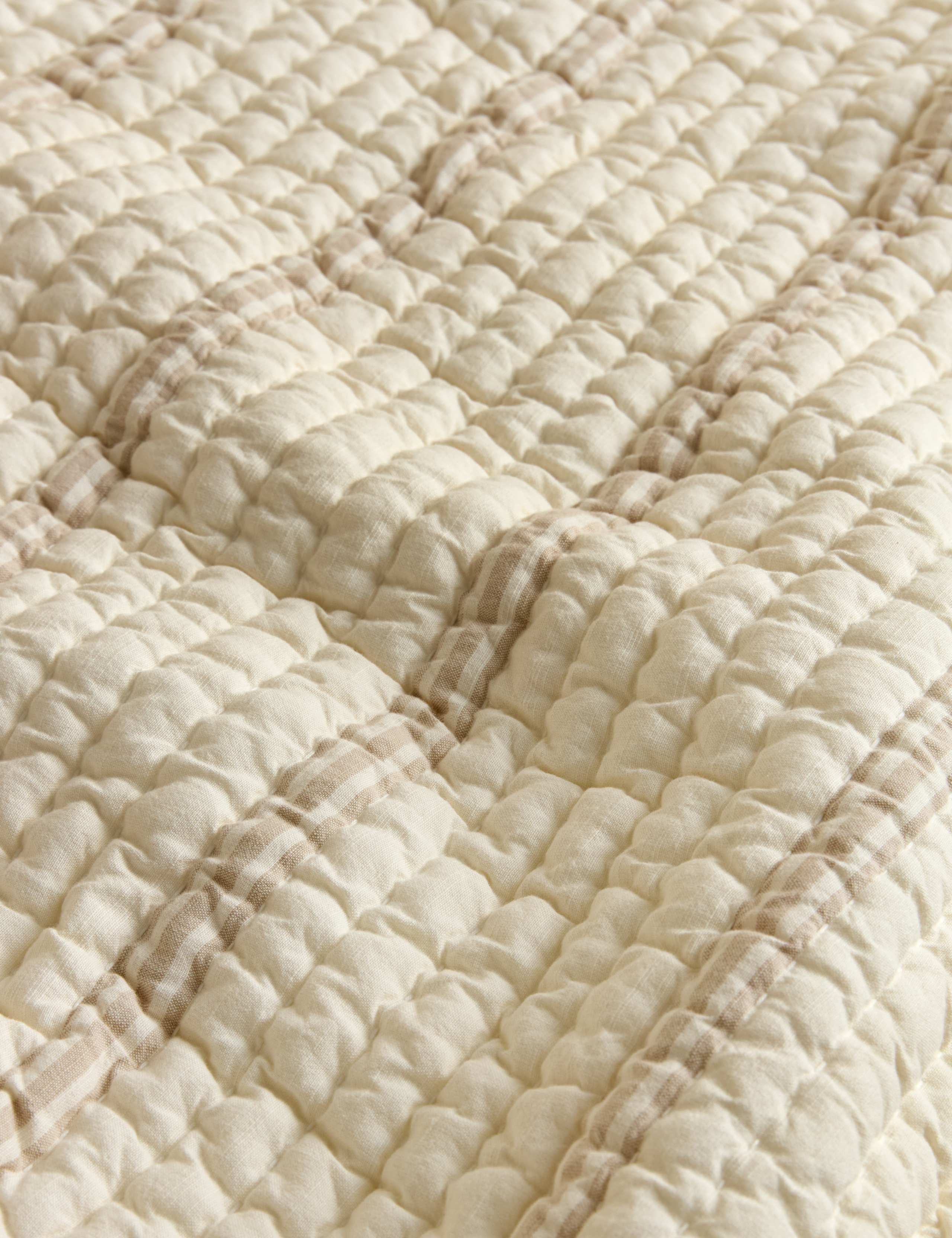 Pure Cotton Yarn Dyed Striped Bedspread 4 of 5