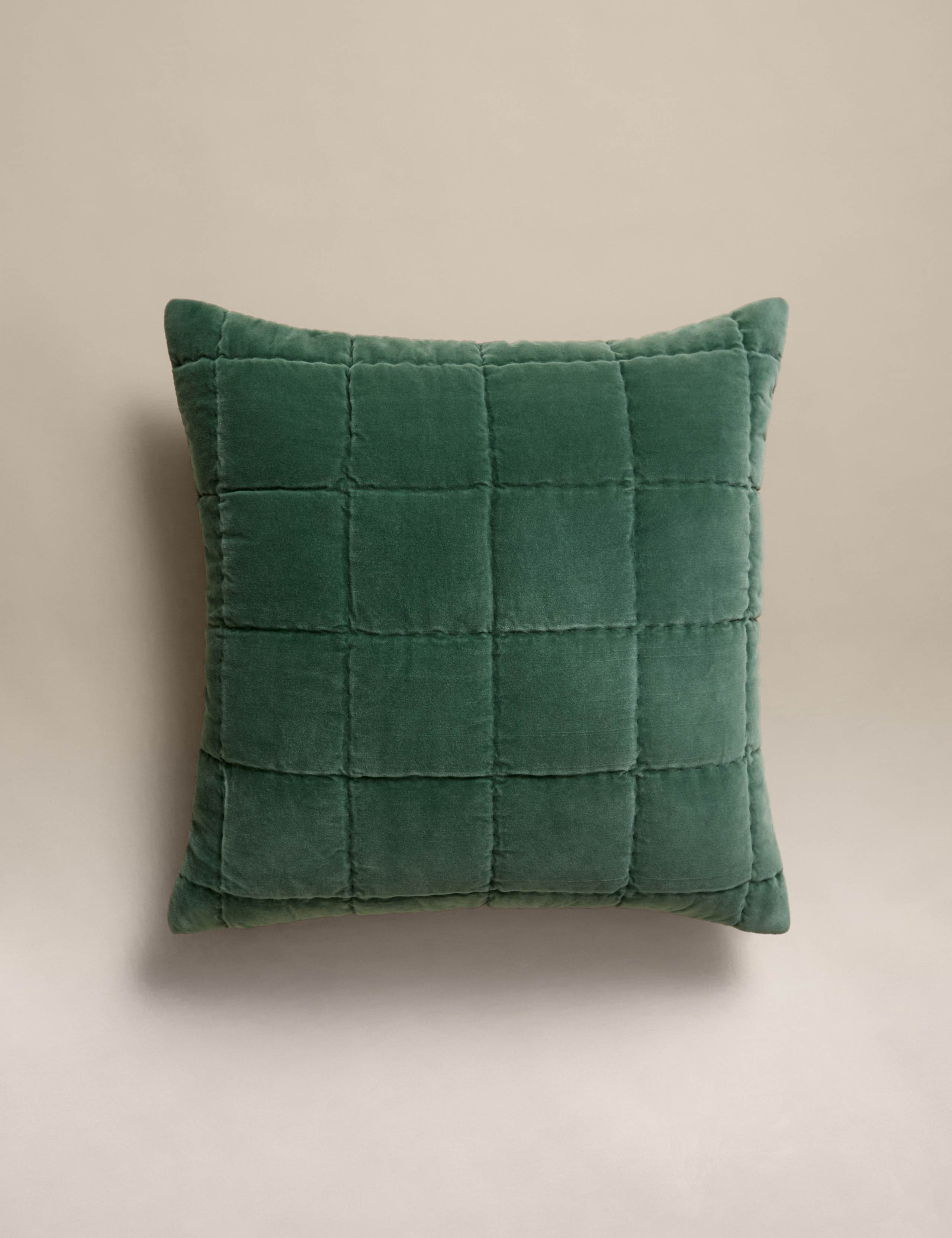 Pure Cotton Velvet Quilted Pillow Sham 2 of 6