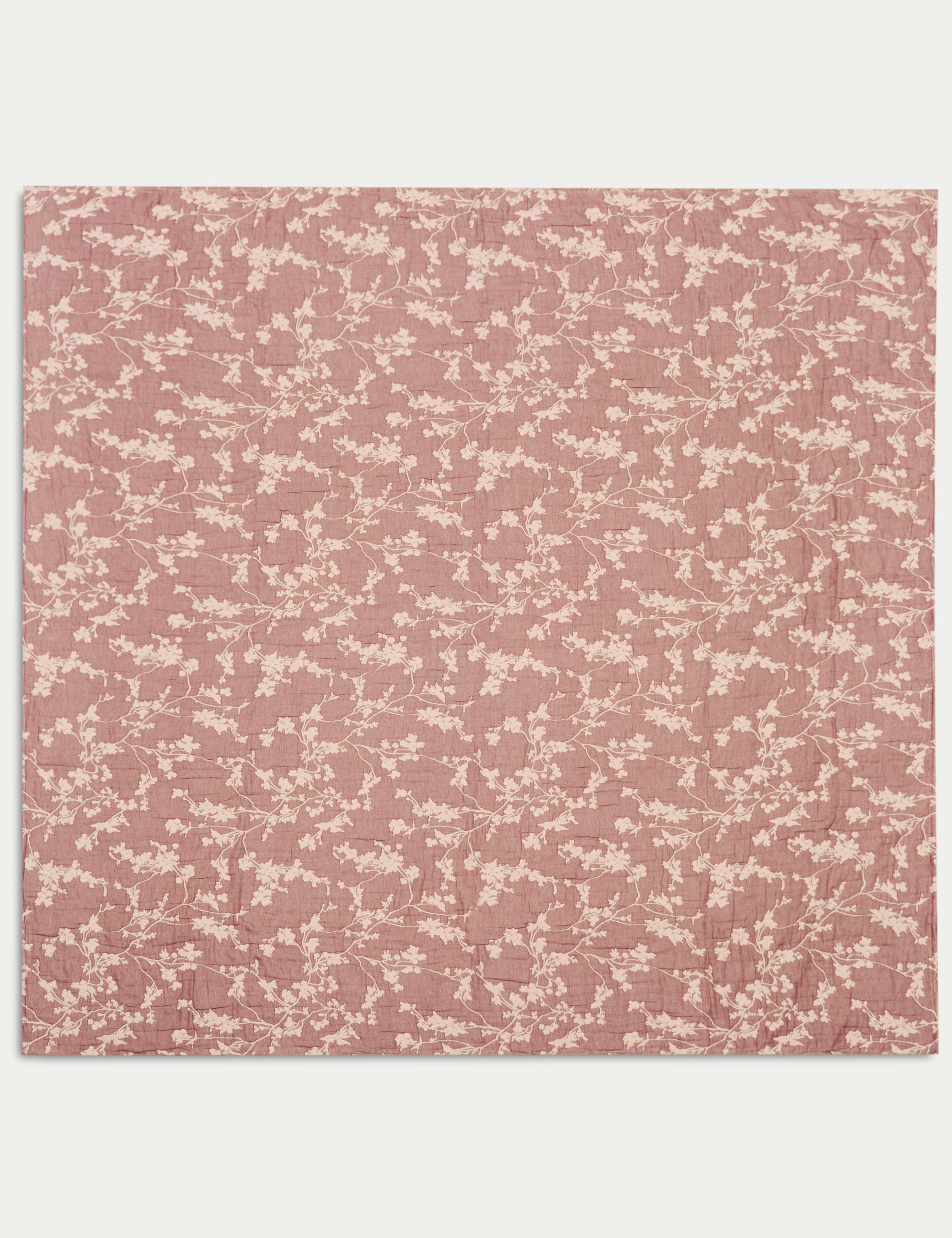 Pure Cotton Gauze Cherry Blossom Bedspread 3 of 3