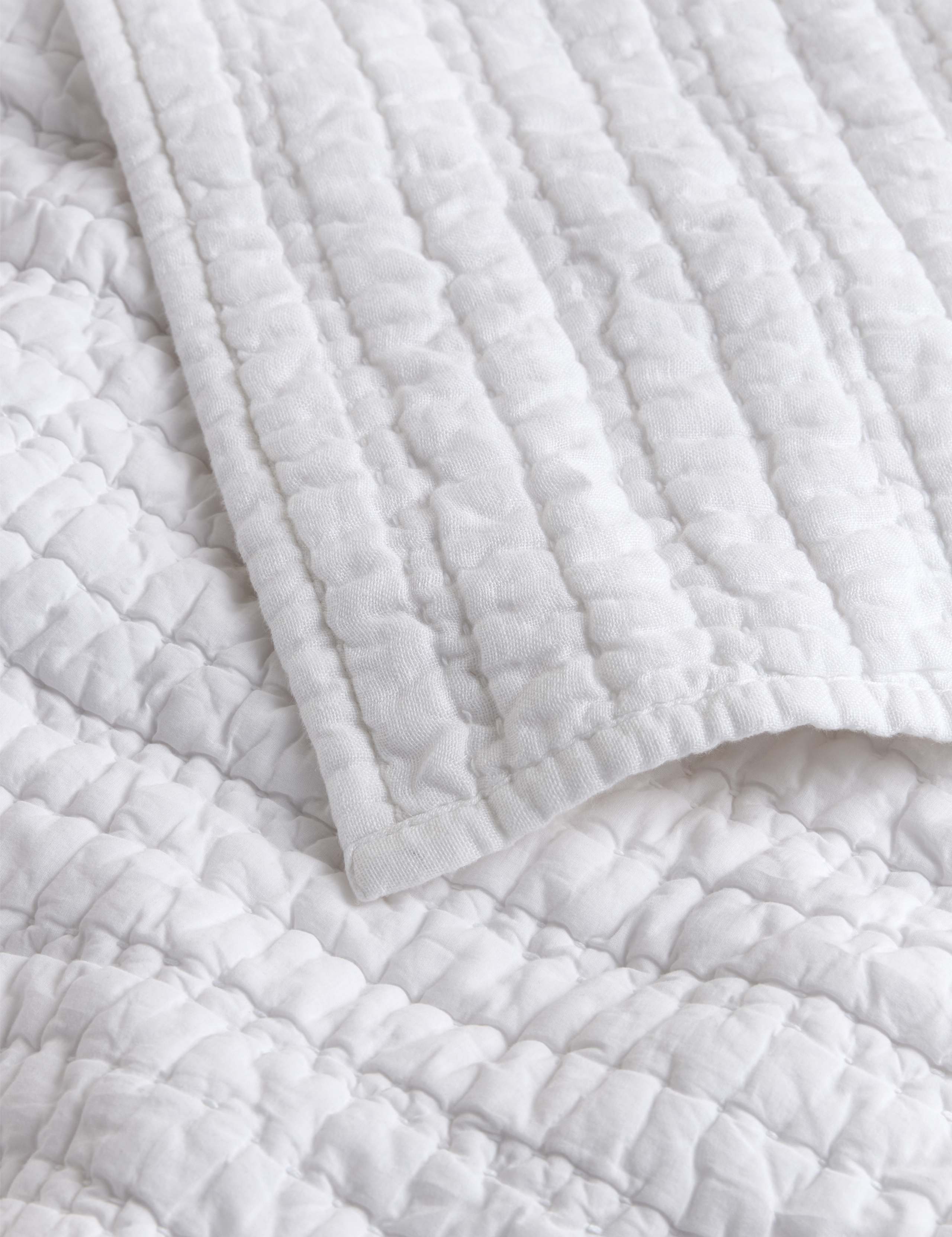 Linen Blend Quilted Bedspread 5 of 5