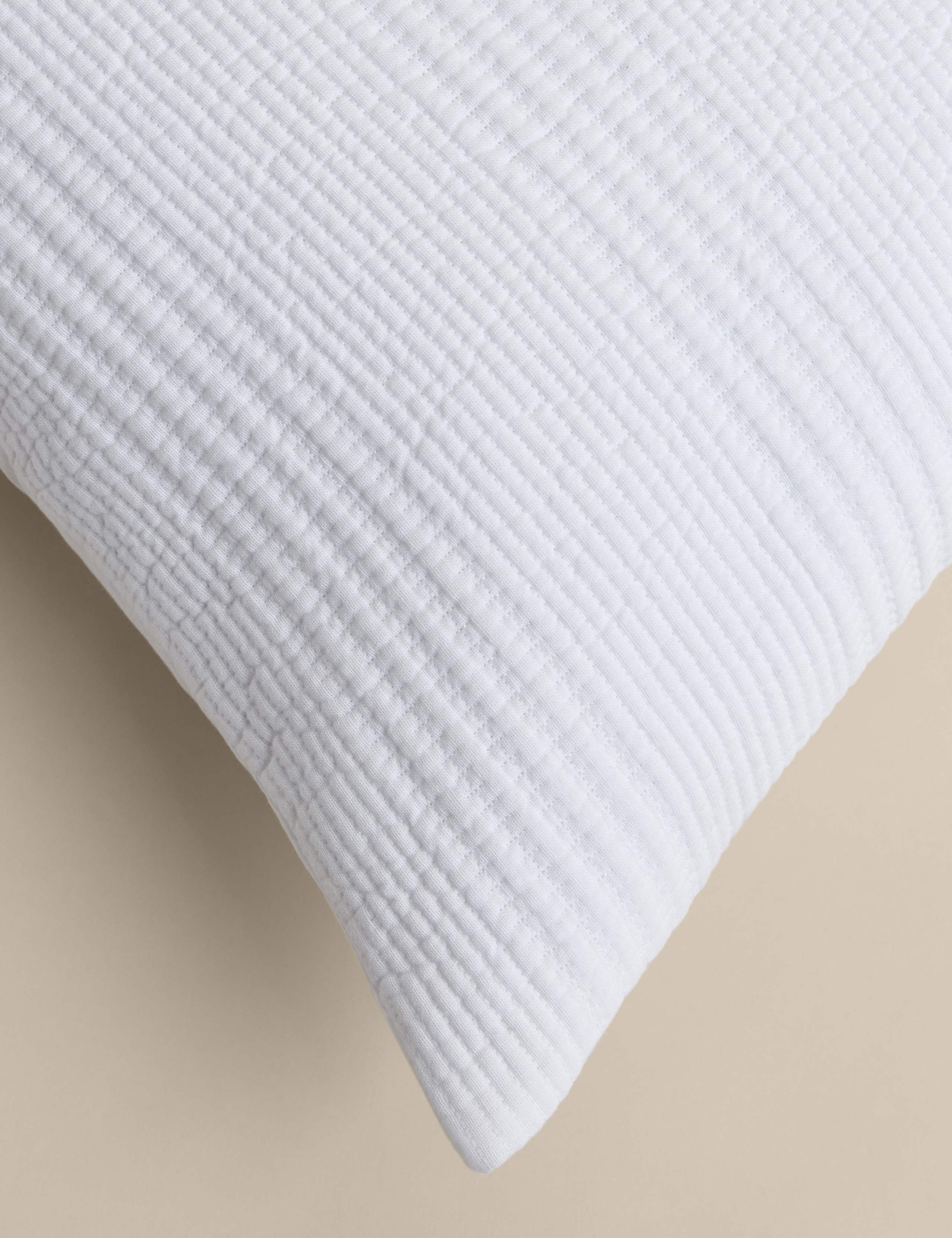 Cotton with Linen Ribbed Large Decorative Cushion 3 of 5