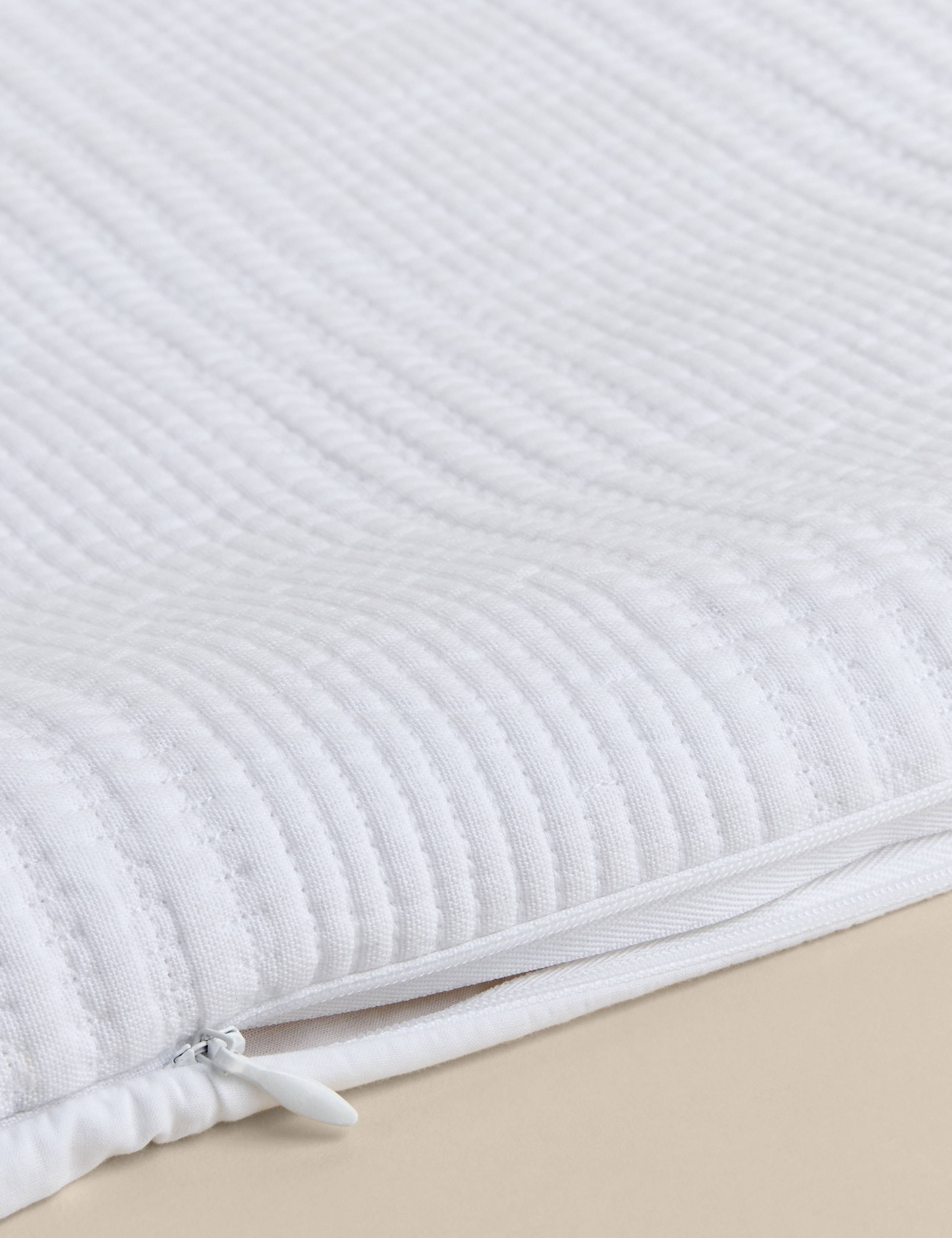 Cotton with Linen Ribbed Large Decorative Cushion 4 of 5