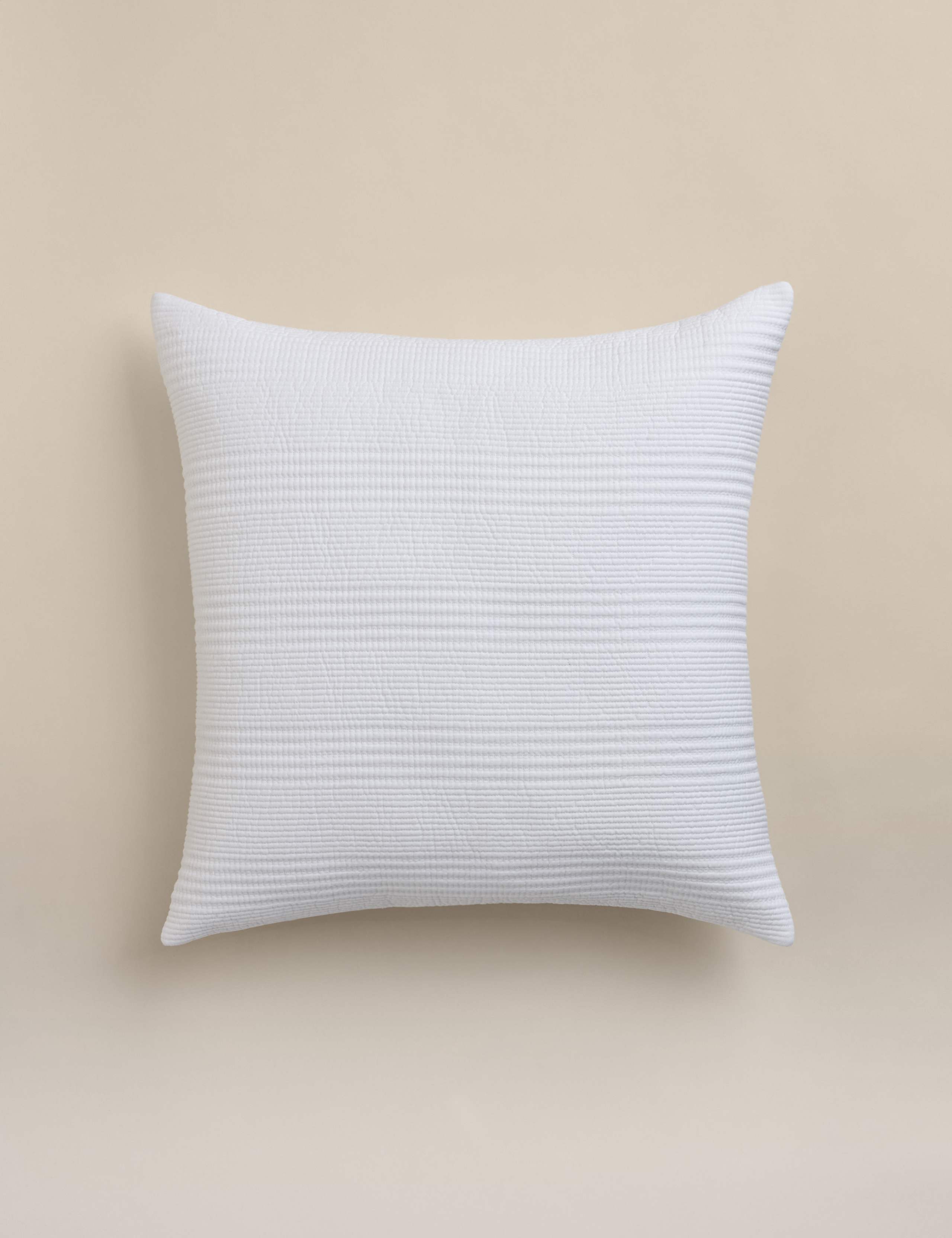 Cotton with Linen Ribbed Large Decorative Cushion 2 of 5