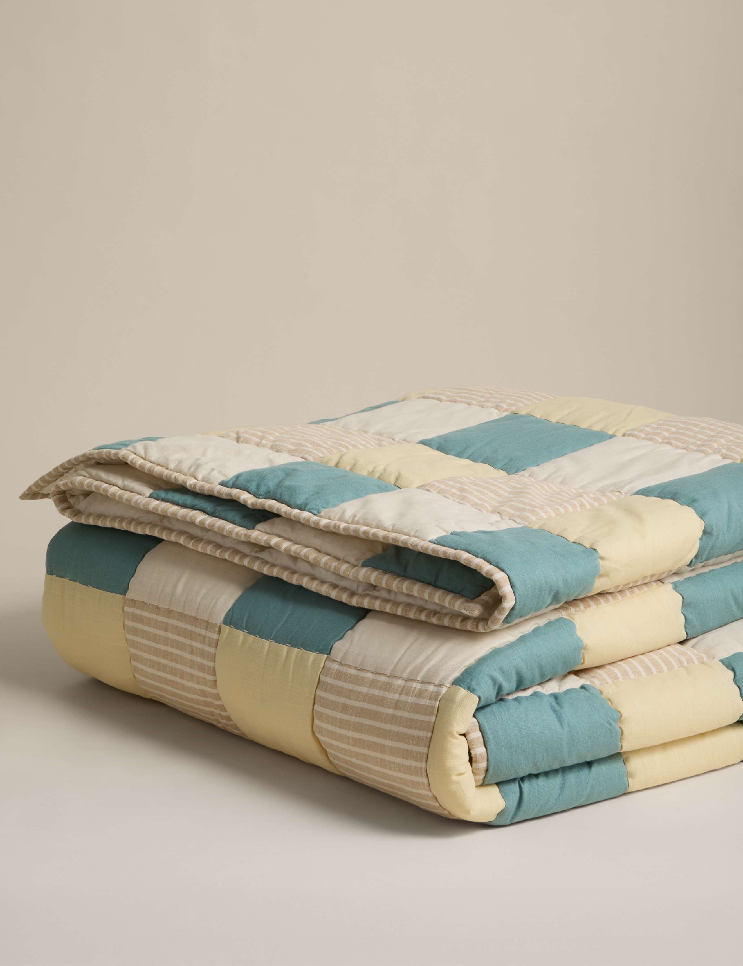 Pure Cotton Patchwork Bedspread 2 of 5