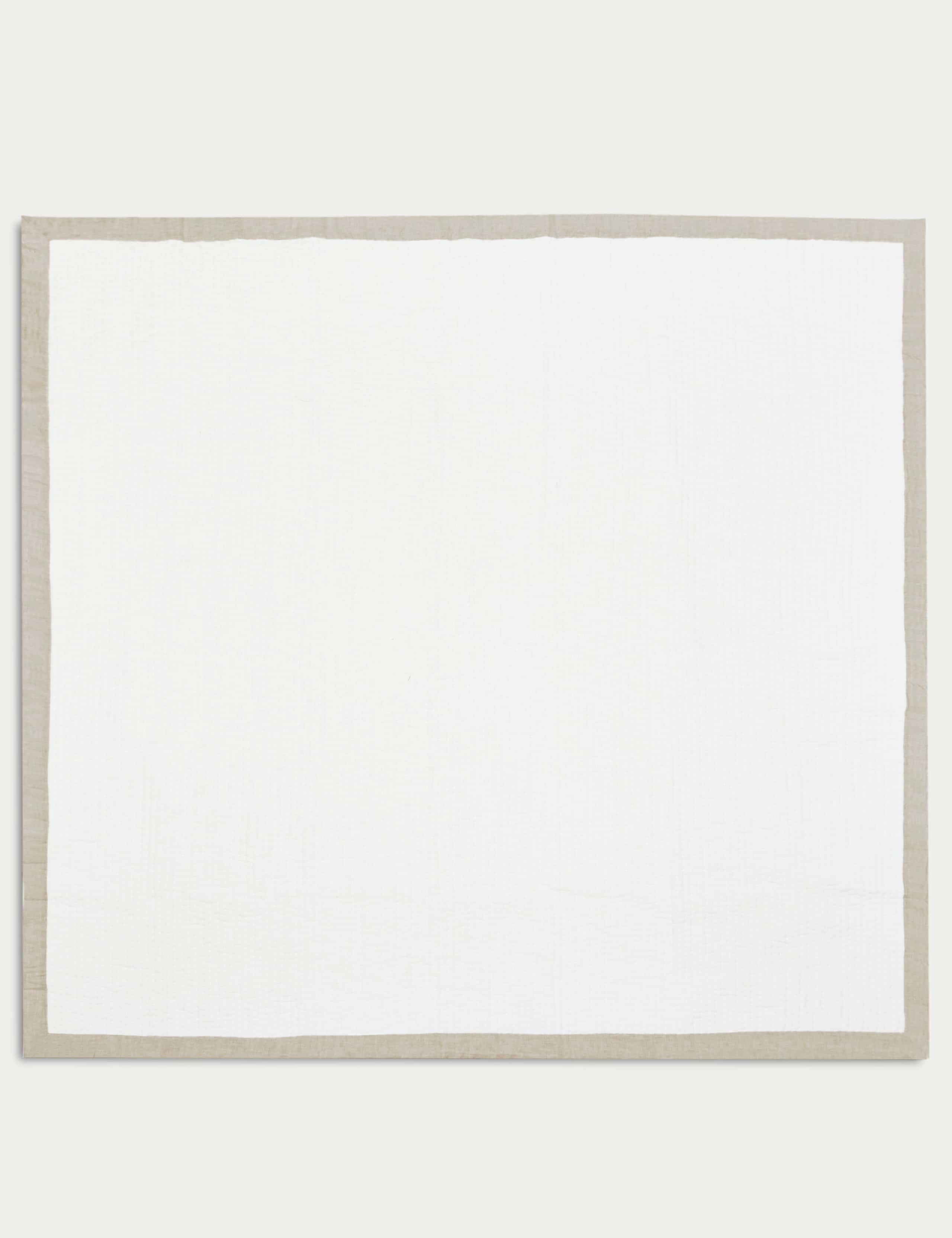 Cotton Linen Border Bedspread 3 of 3