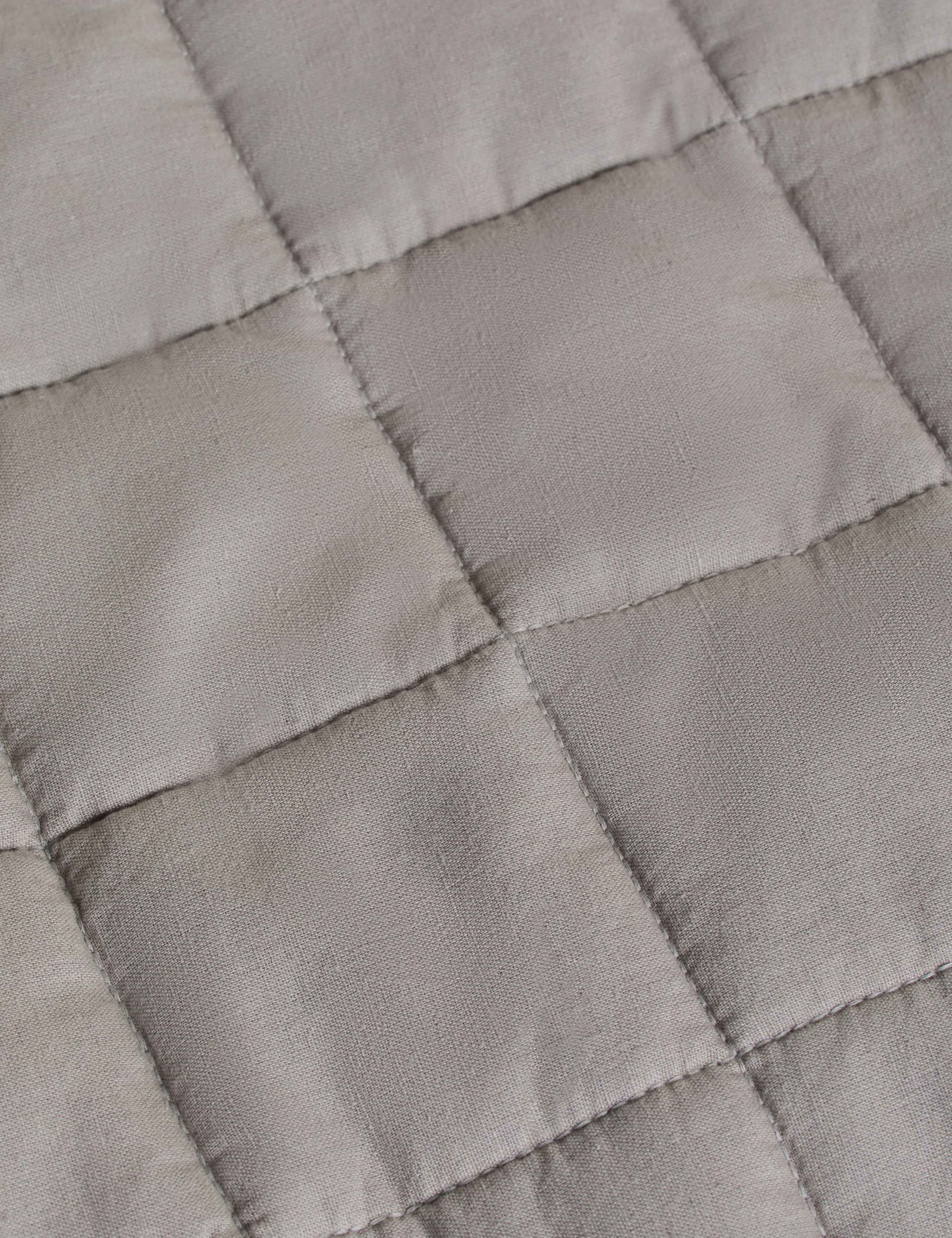 Cotton Rich Quilted Bedspread with Linen 5 of 5