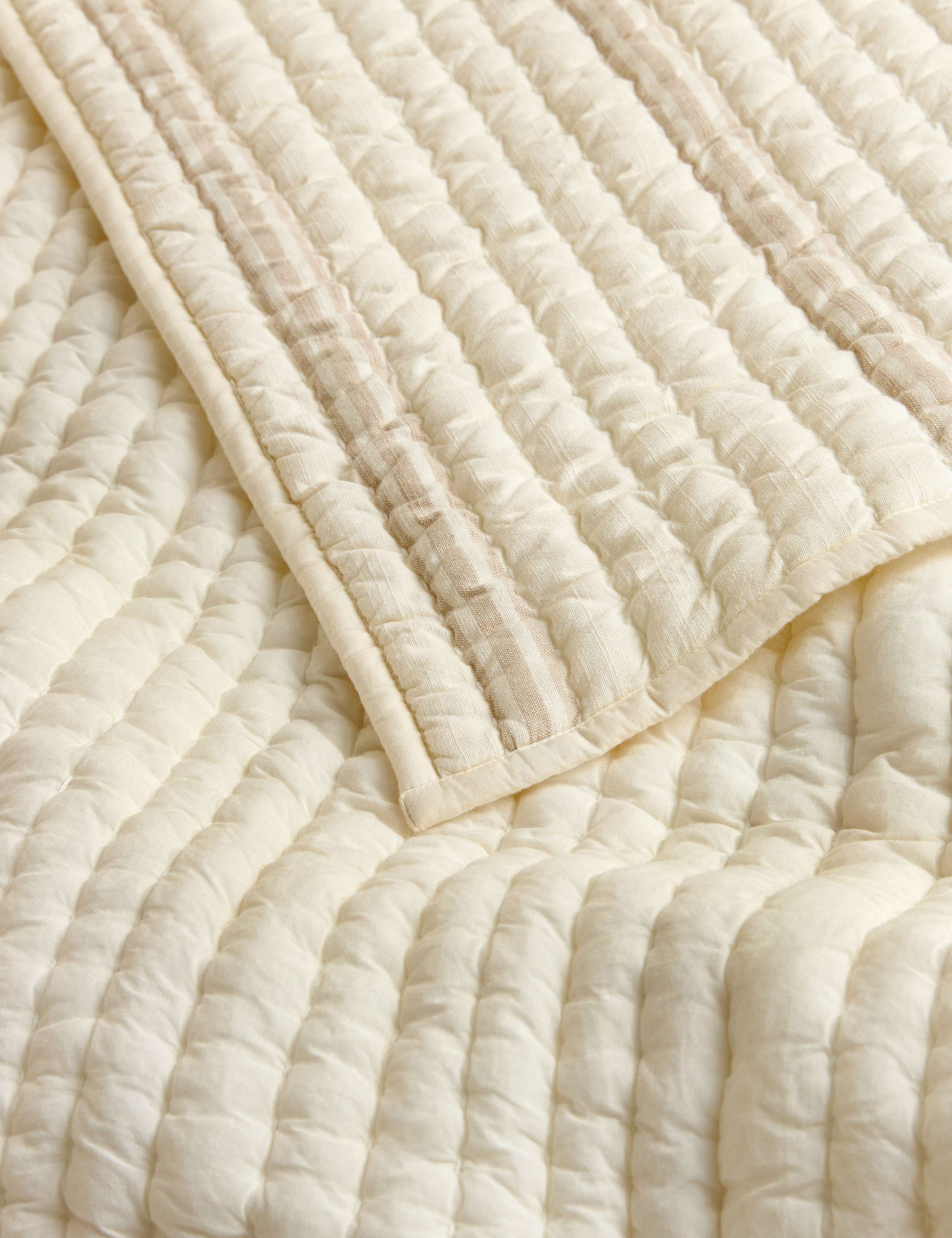Pure Cotton Striped Bedspread 5 of 5