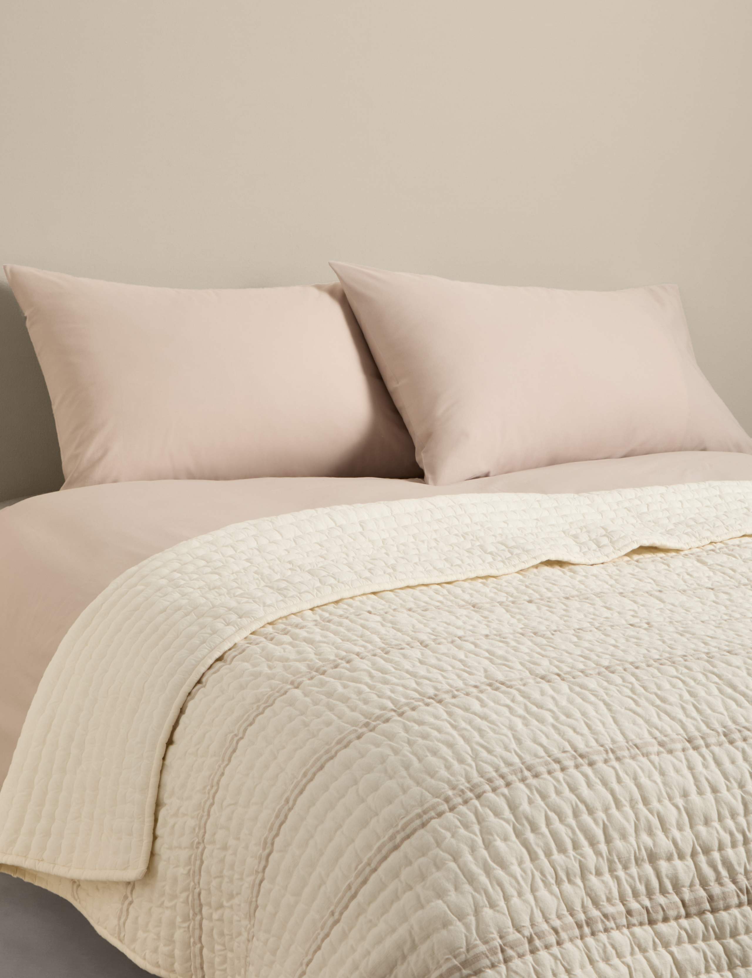 Pure Cotton Striped Bedspread 2 of 5