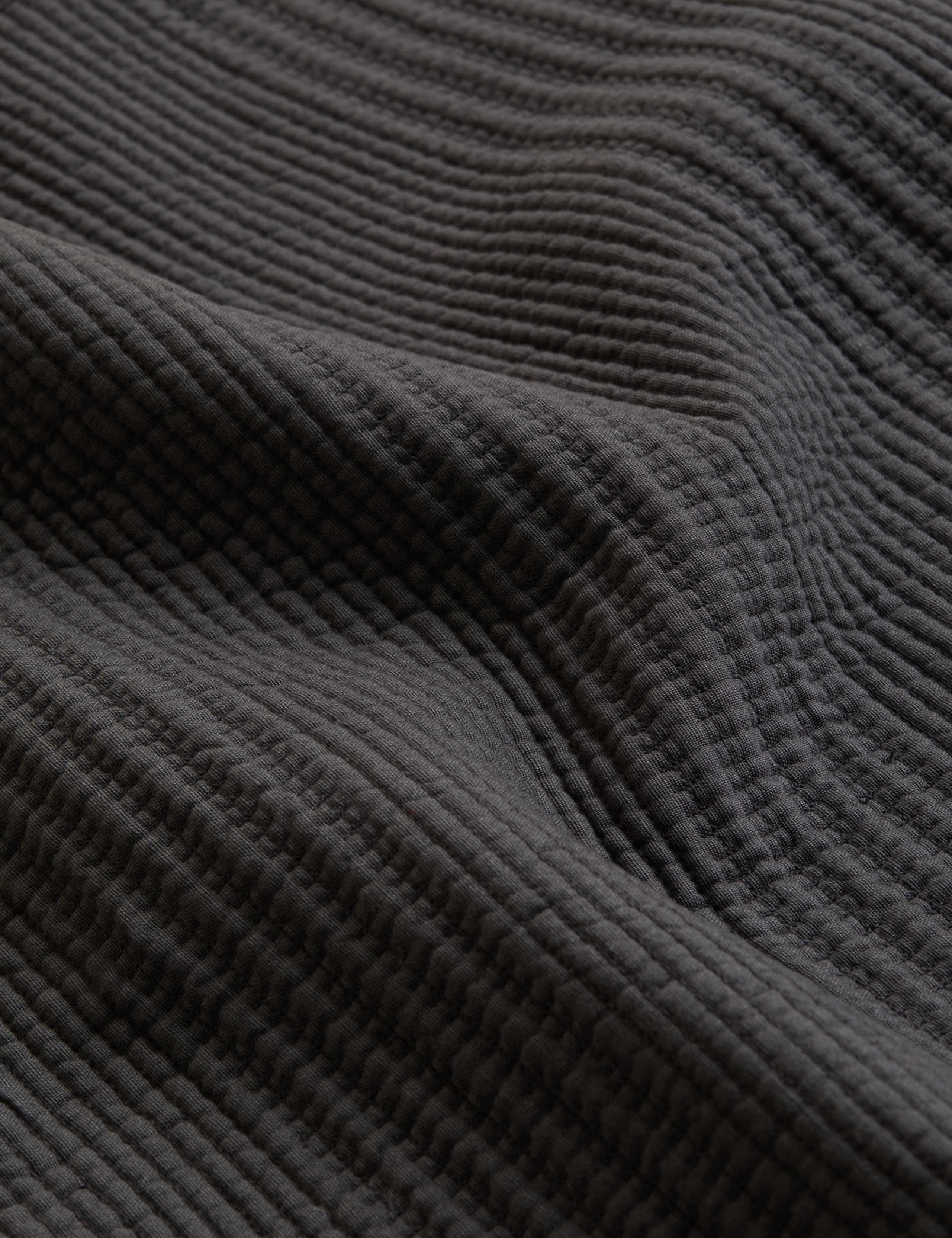 Cotton Rich Ribbed Bedspread with Linen 5 of 5