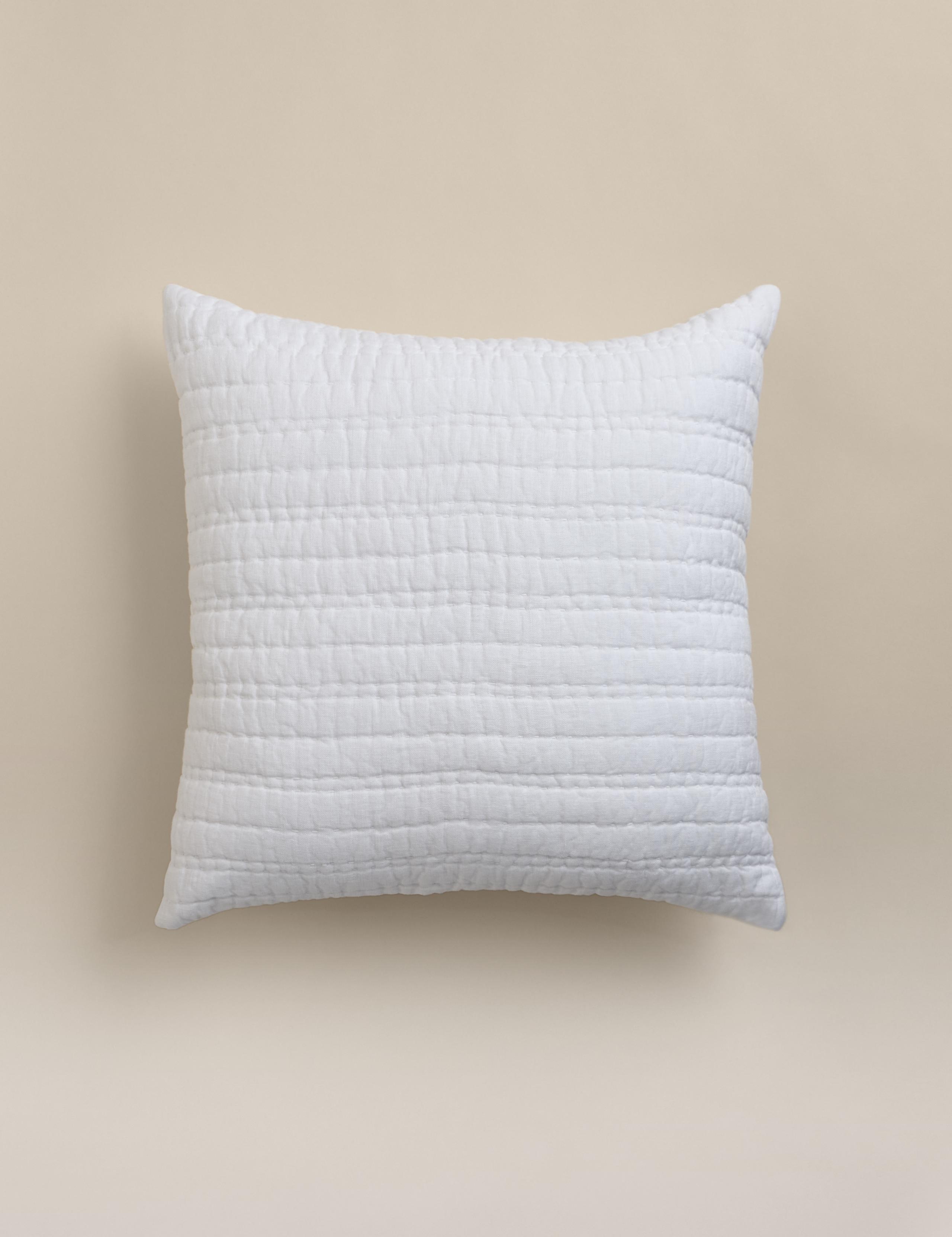 Pure Linen Textured Large Decorative Cushion 2 of 5