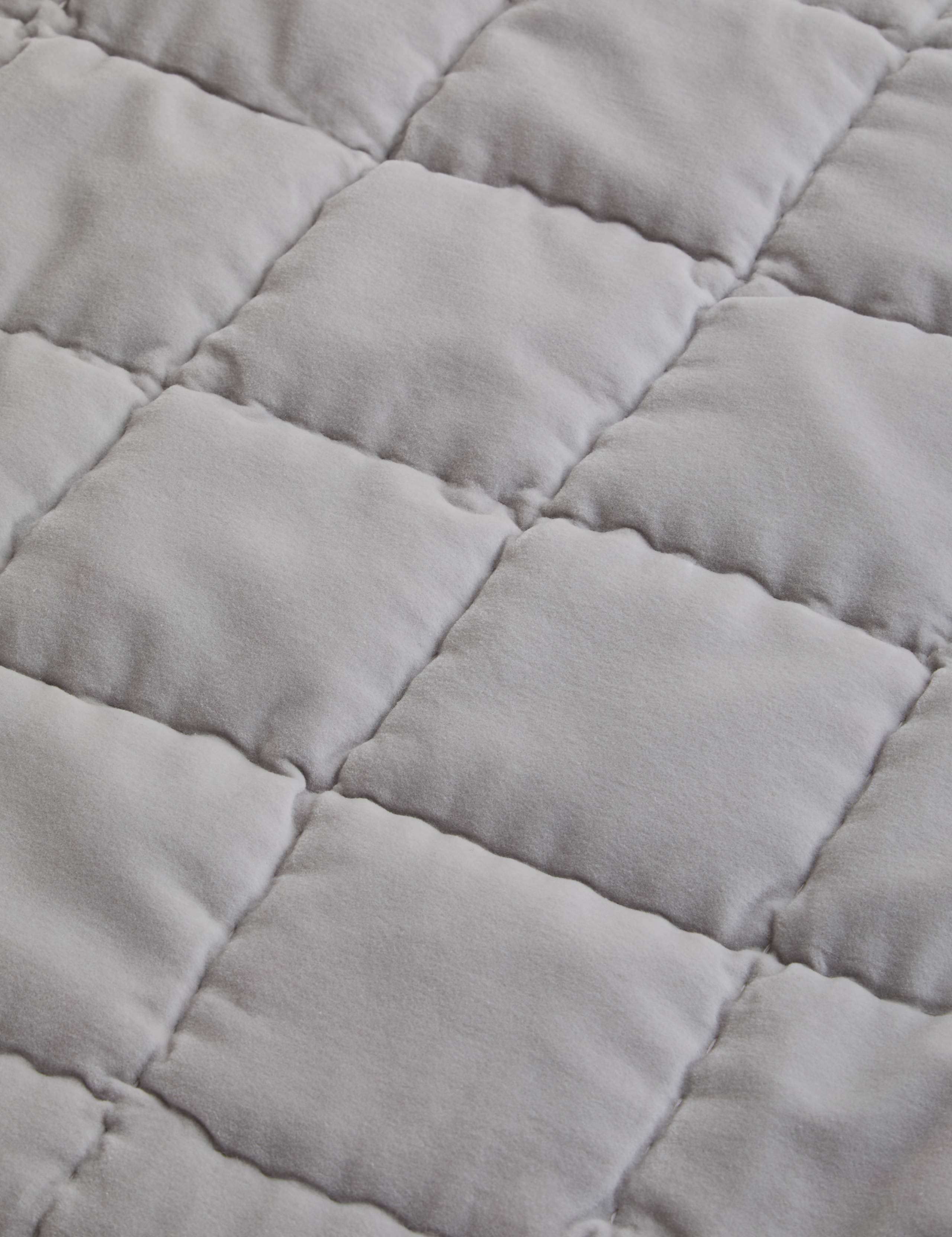 Pure Cotton Velvet Quilted Cushion 3 of 5