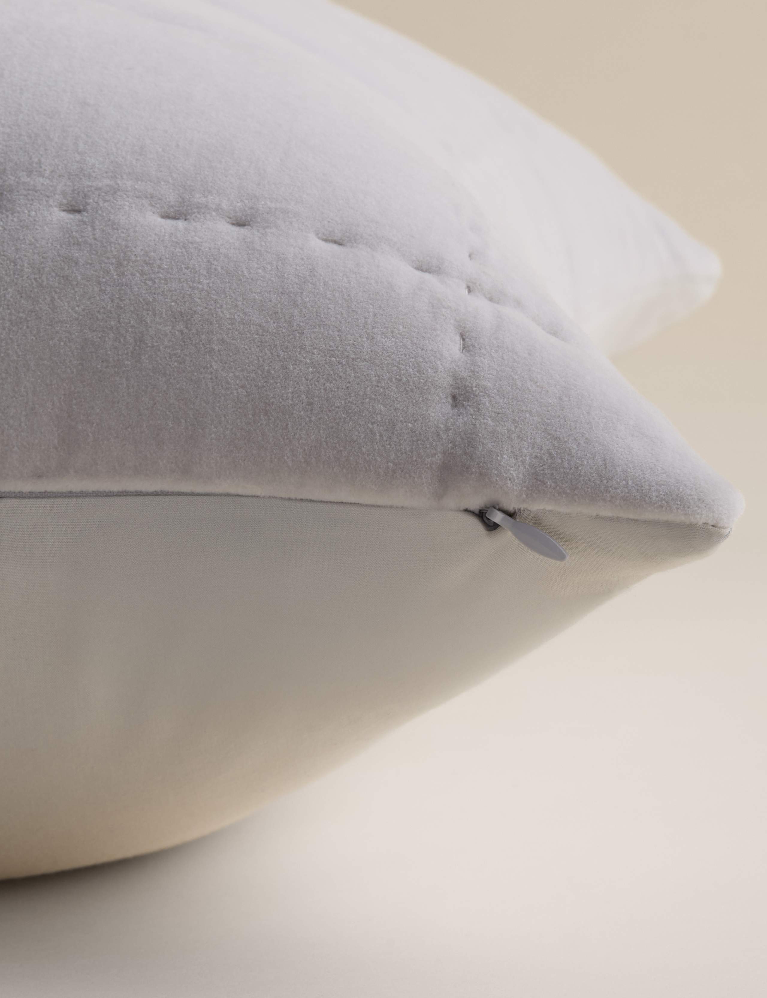 Pure Cotton Velvet Quilted Cushion 4 of 5