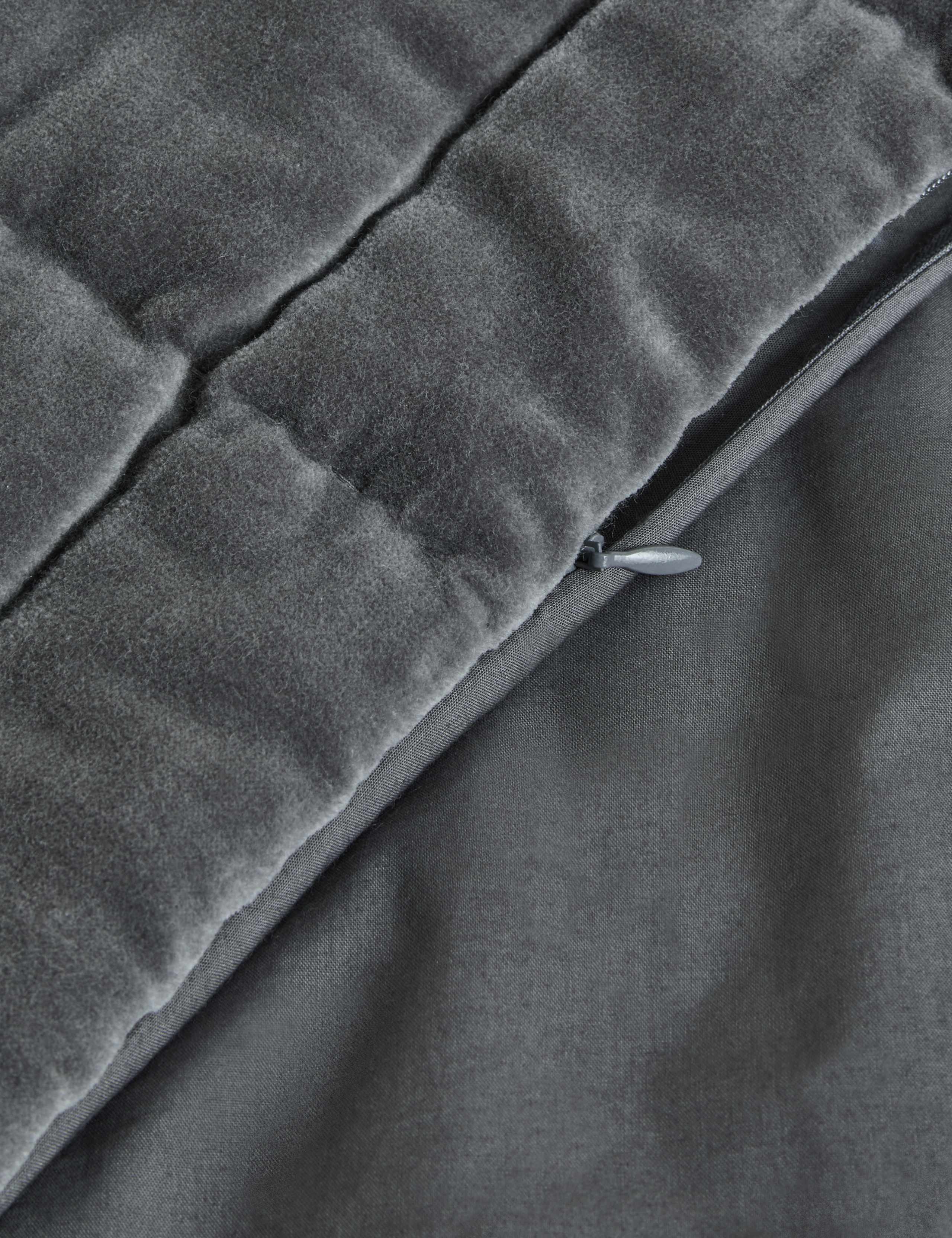 Pure Cotton Velvet Quilted Cushion 6 of 7