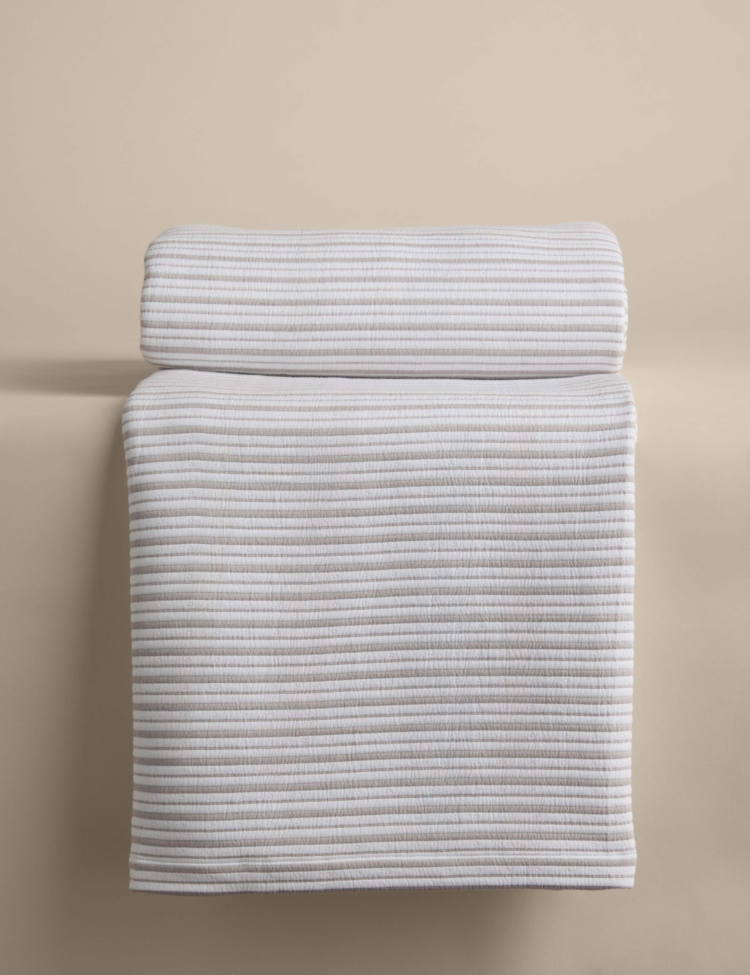 Cotton Rich Striped Matelassé Bedspread 2 of 4