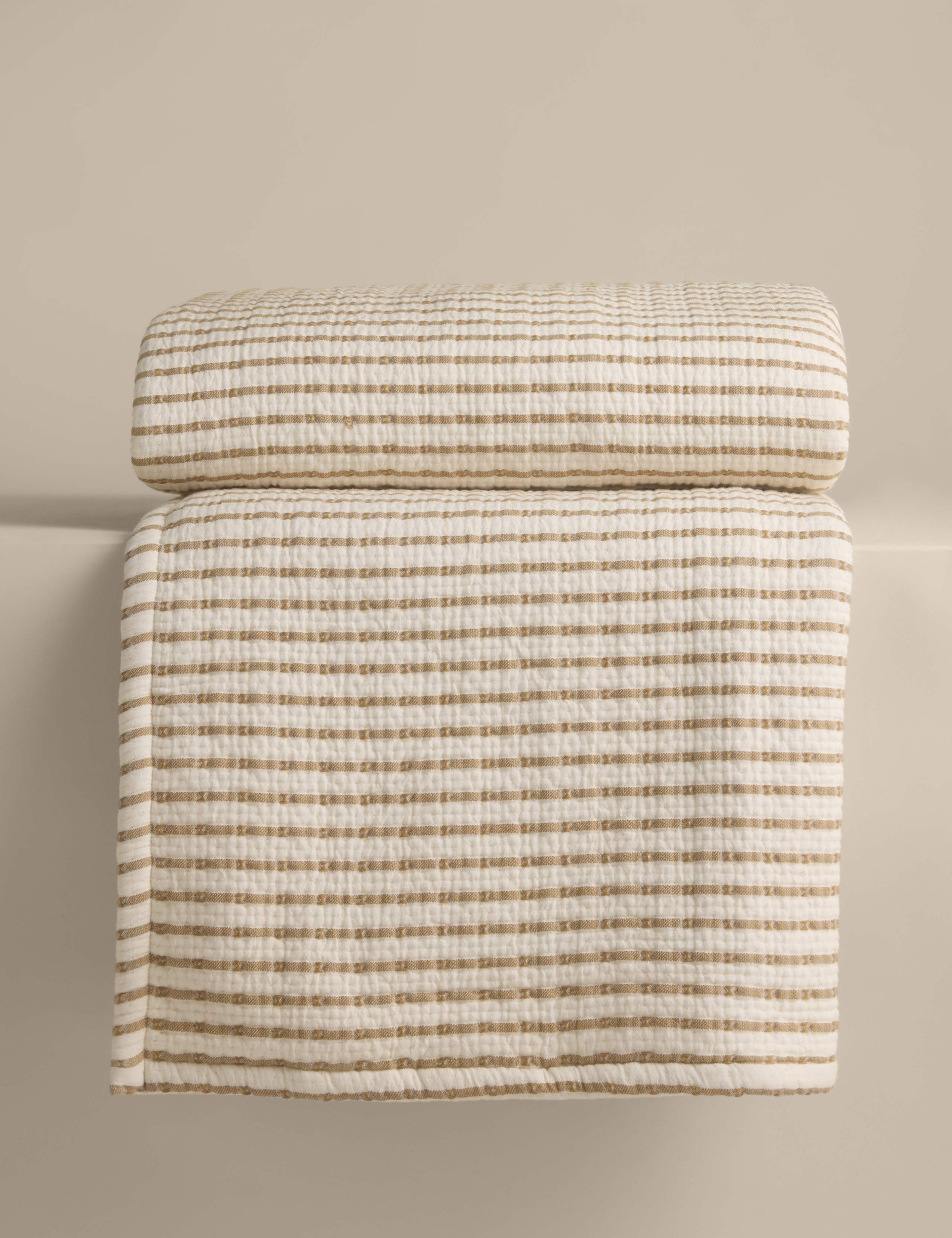 Cotton Rich Striped Matelasse Bedspread 3 of 5